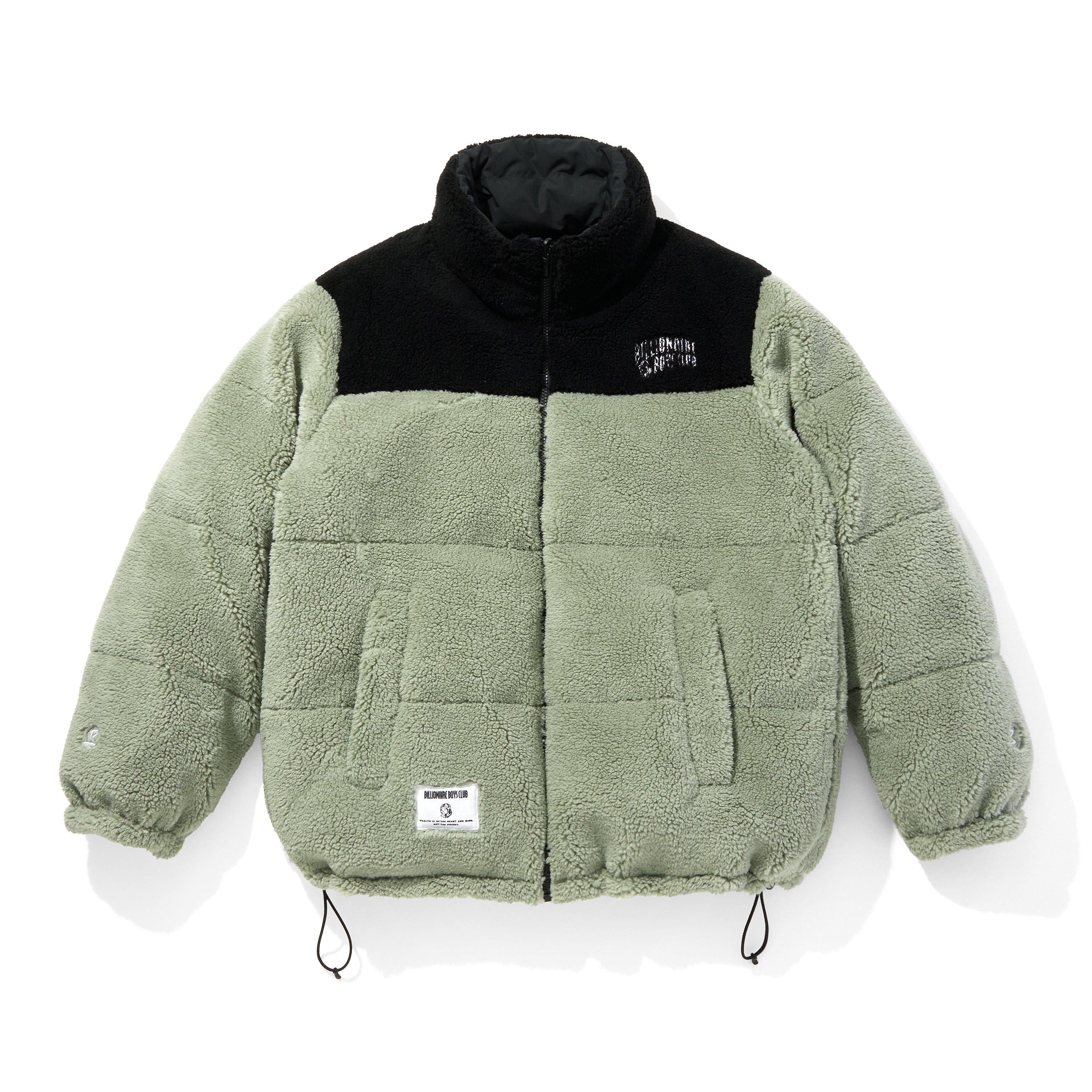 画像をギャラリービューアに読み込む, BILLIONAIRE BOYS CLUB x FIRST DOWN EMBROIDERED LOGO REVERSIBLE BUBBLE DOWN JACKET MICROFT®/FUR
