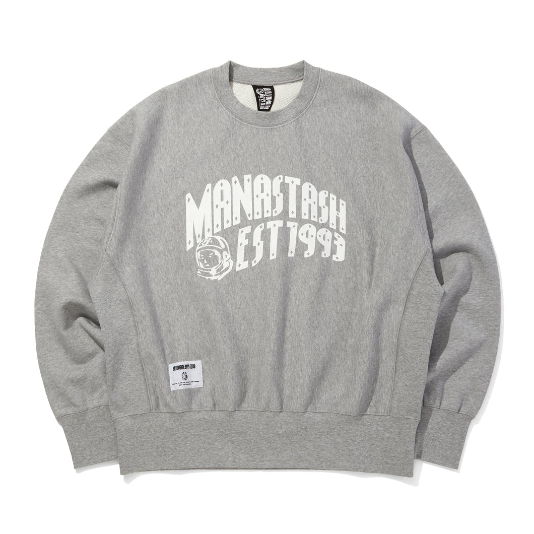 BILLIONAIRE BOYS CLUB x MANASTASH_COTTON SWEATSHIRT_ARCH LOGO