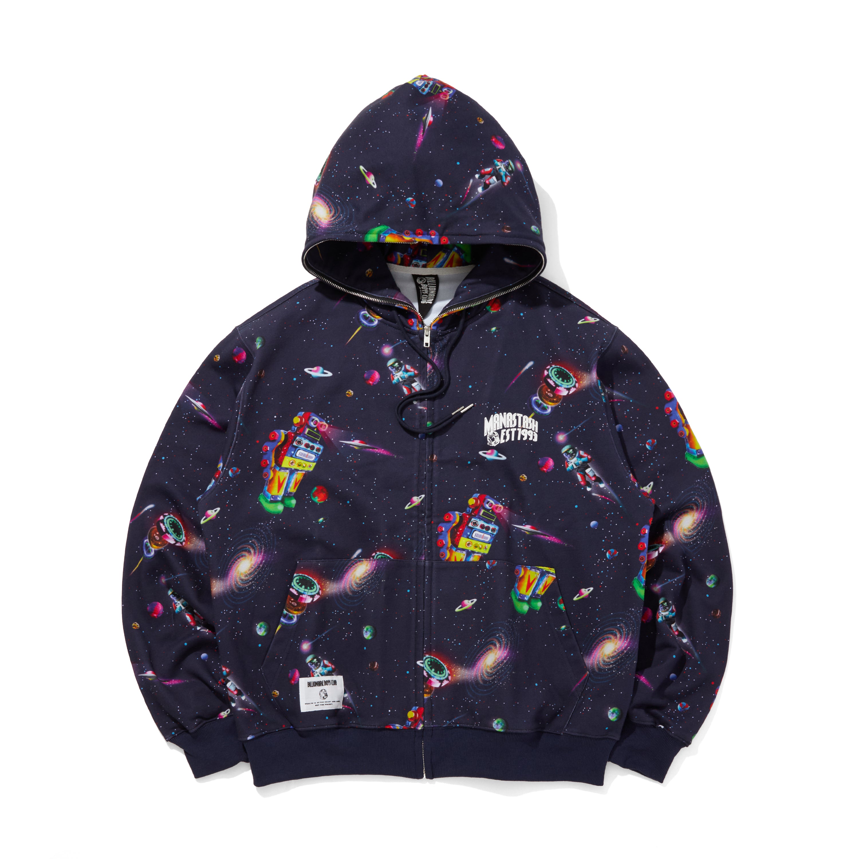 Load image into Gallery viewer, BILLIONAIRE BOYS CLUB x MANASTASH_COTTON FULL ZIP HOODIE_REAL SPACE
