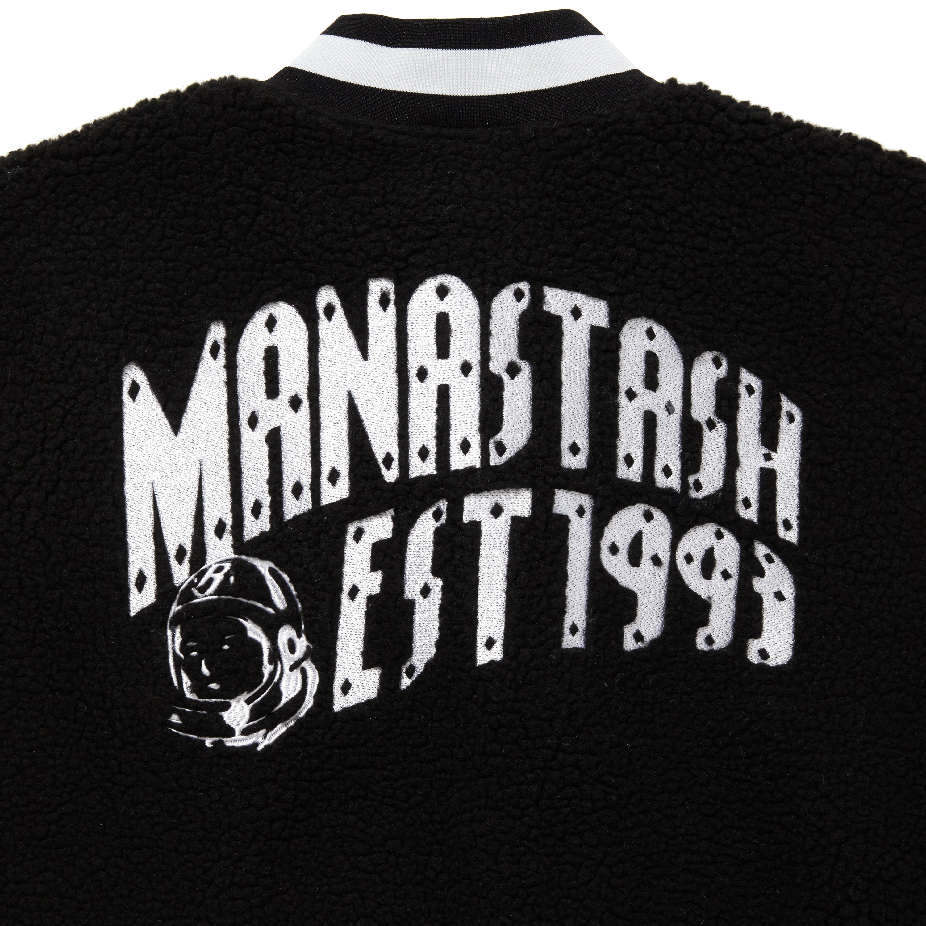 画像をギャラリービューアに読み込む, BILLIONAIRE BOYS CLUB x MANASTASH_BOA VARSITY JACKET WITH BADGES_ARCH LOGO
