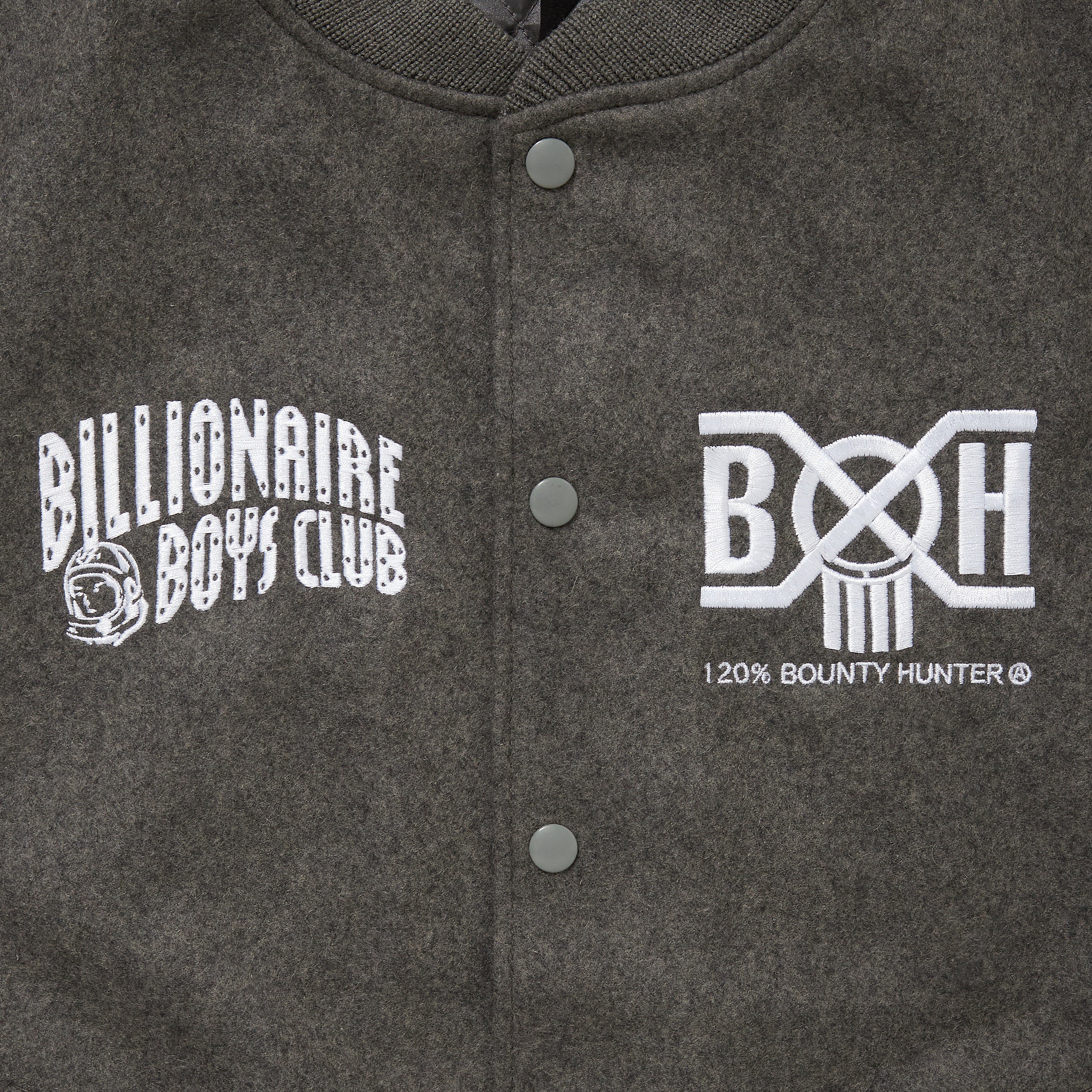 画像をギャラリービューアに読み込む, BILLIONAIRE BOYS CLUB x BOUNTY HUNTER MELTON VARSITY JACKET
