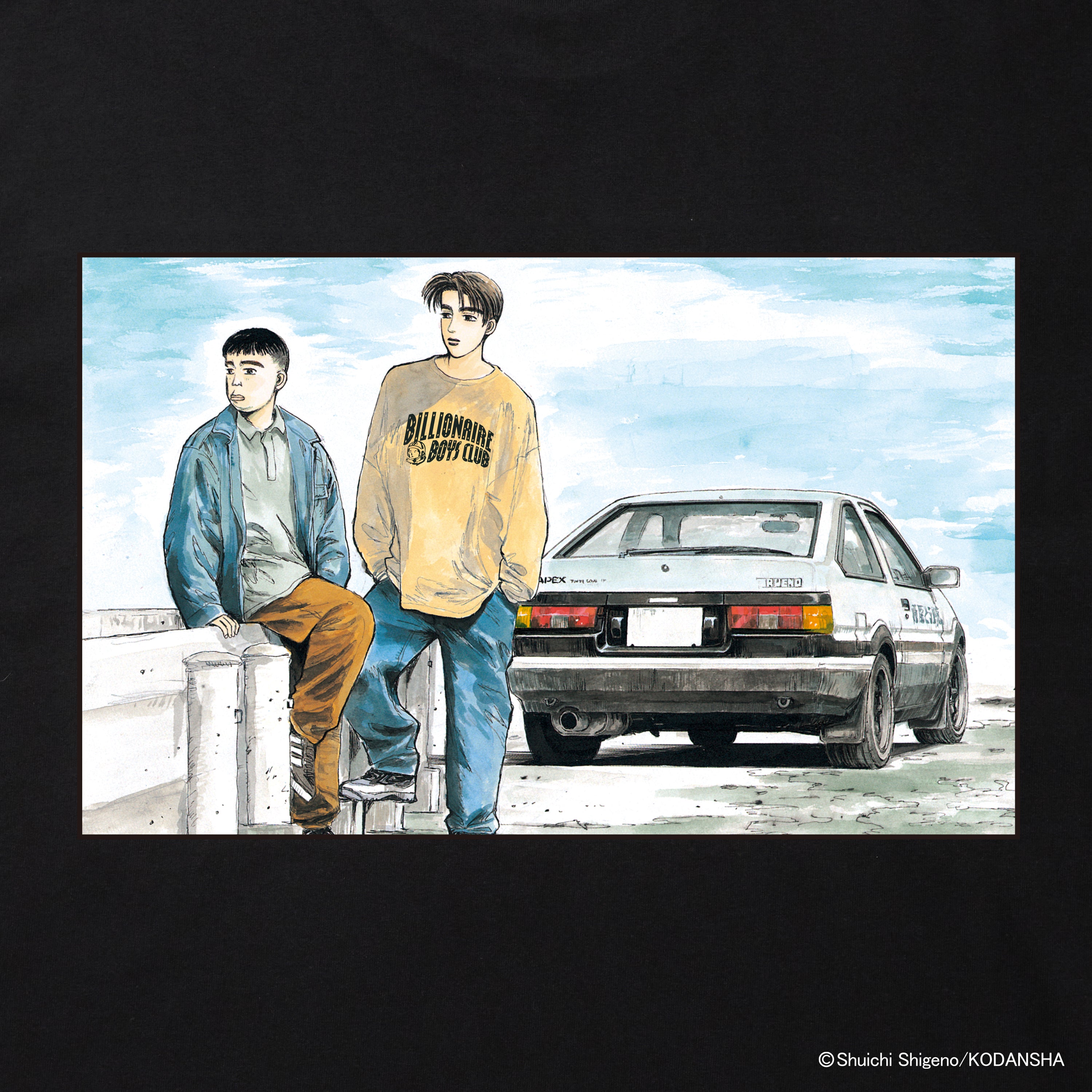 画像をギャラリービューアに読み込む, BILLIONAIRE BOYS CLUB x INITIAL D COTTON T-SHIRT #2
