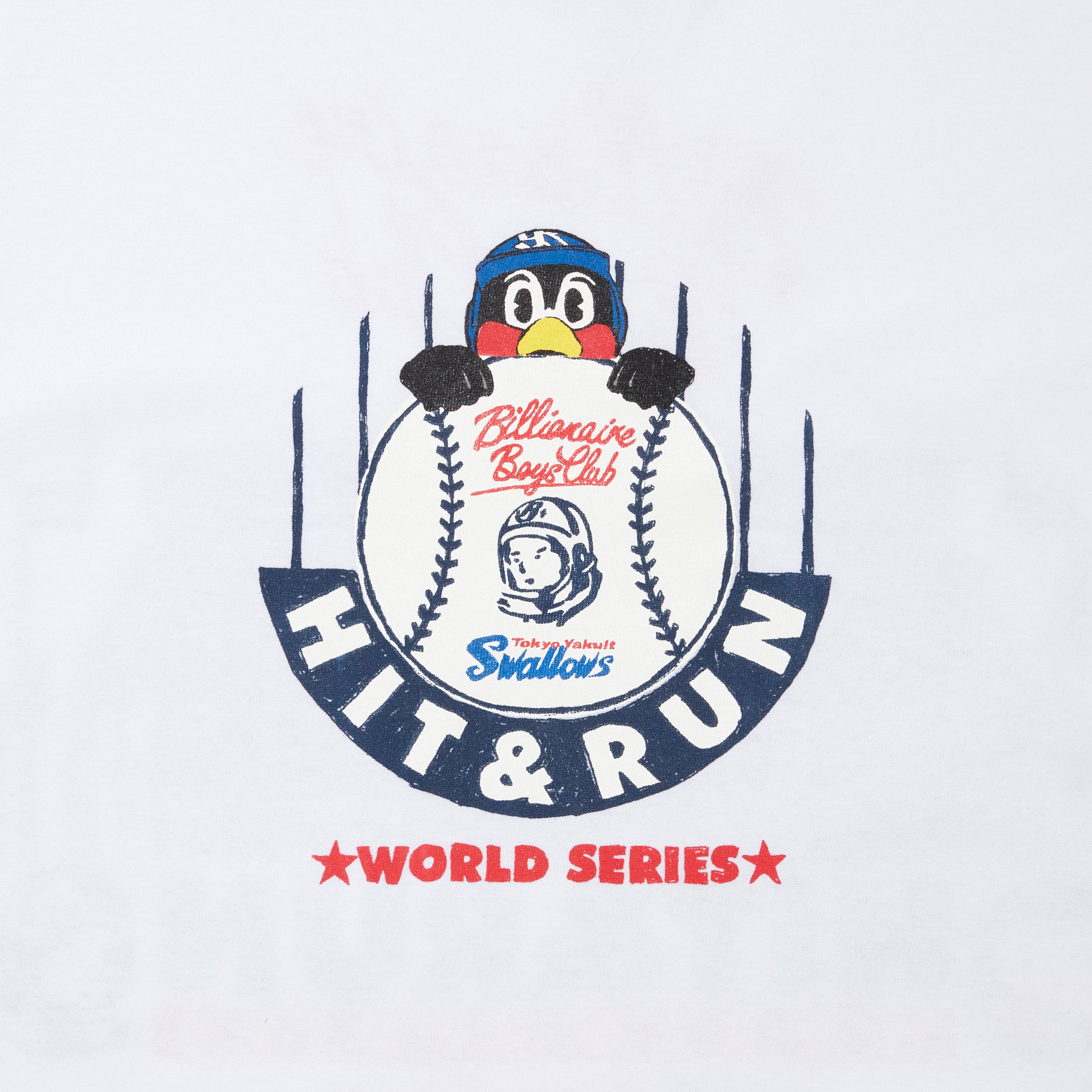 画像をギャラリービューアに読み込む, BILLIONAIRE BOYS CLUB xTOKYO YAKULT SWALLOWS  COTTON T-SHIRT#1
