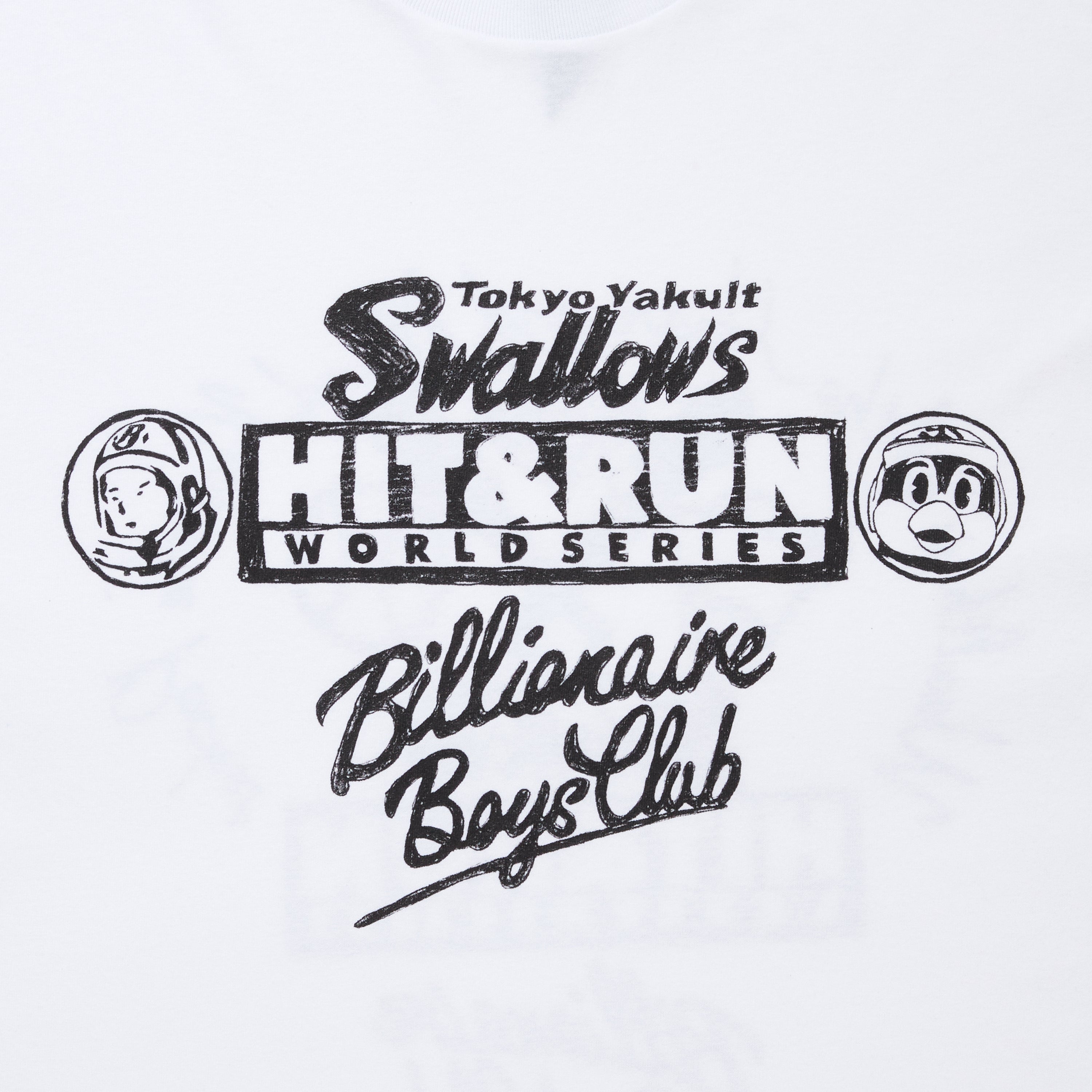 画像をギャラリービューアに読み込む, BILLIONAIRE BOYS CLUB xTOKYO YAKULT SWALLOWS  COTTON T-SHIRT#2
