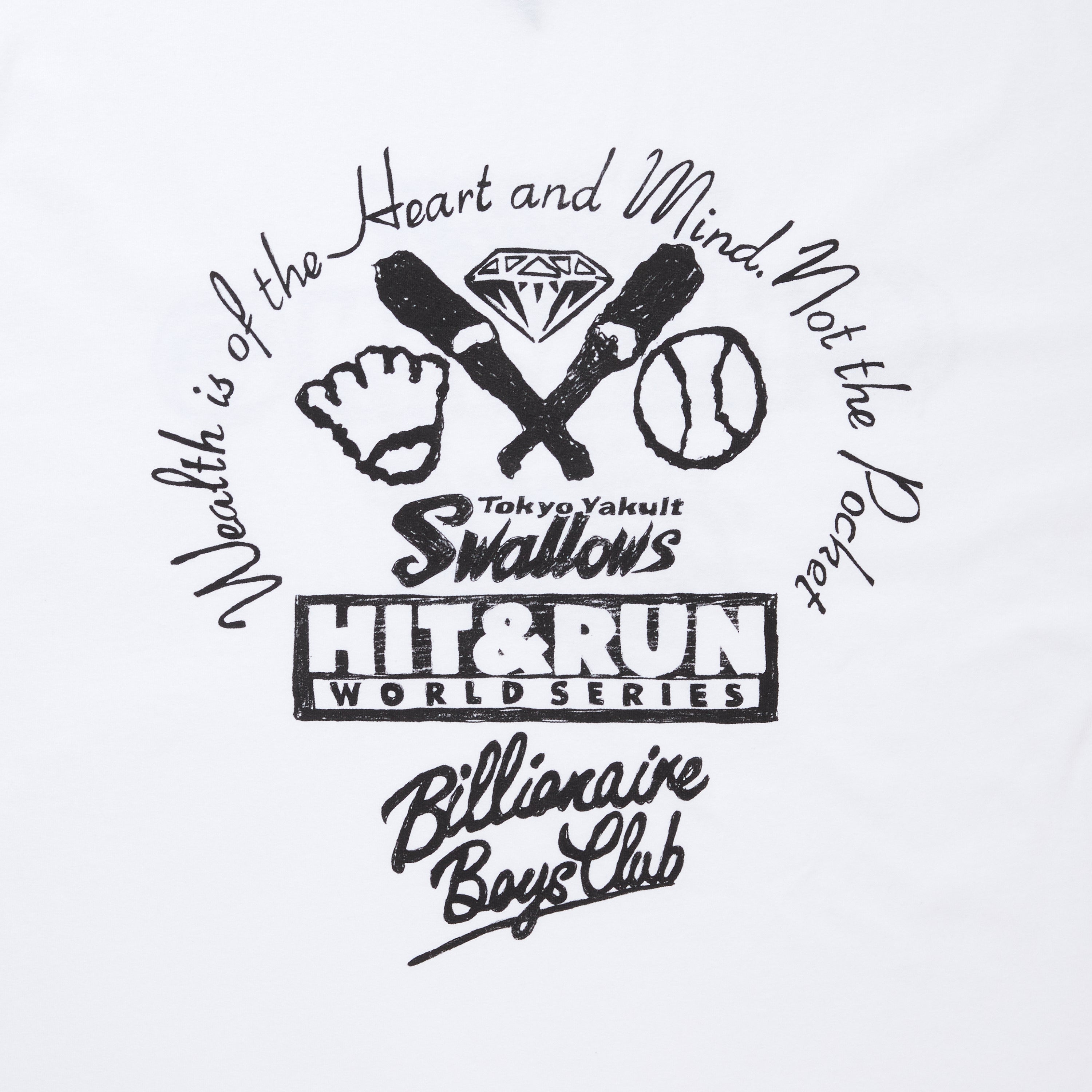 画像をギャラリービューアに読み込む, BILLIONAIRE BOYS CLUB xTOKYO YAKULT SWALLOWS  COTTON T-SHIRT#2
