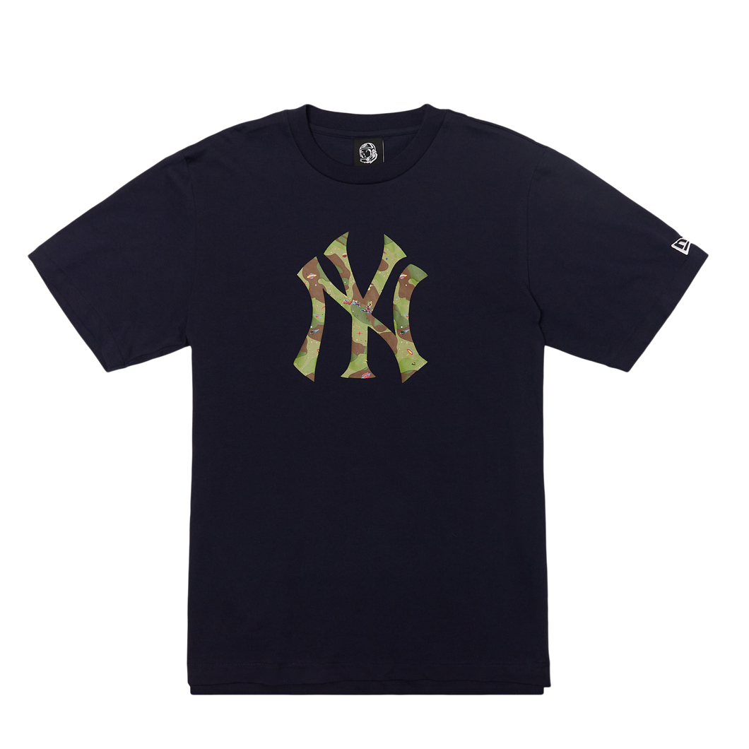 BILLIONAIRE BOYS CLUB × NEW YORK YANKEES NY YANKEES SPACE CAMO LOGO TEE