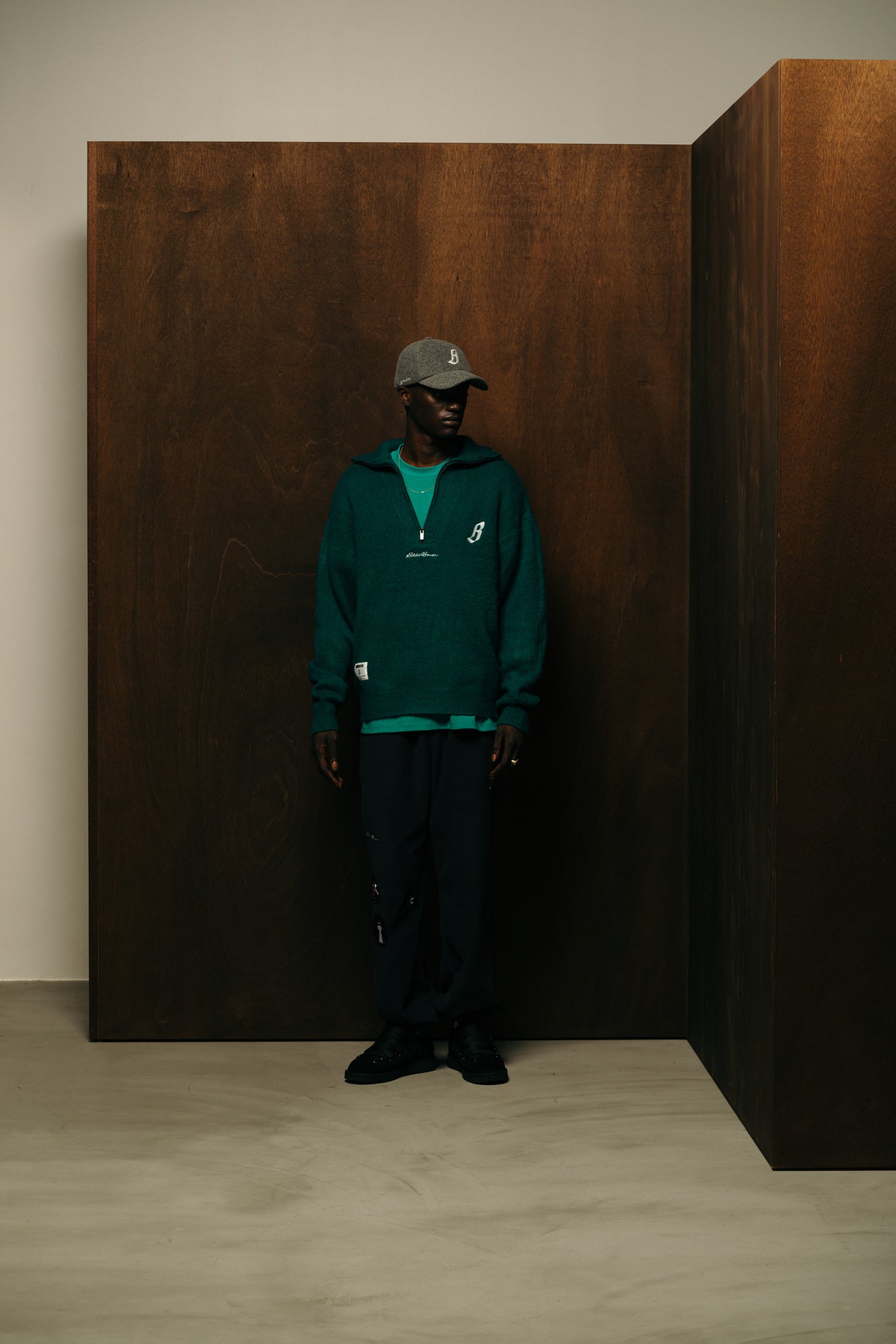 画像をギャラリービューアに読み込む, BILLIONAIRE BOYS CLUB x EDDIE BAUER HALF ZIP UP KNIT
