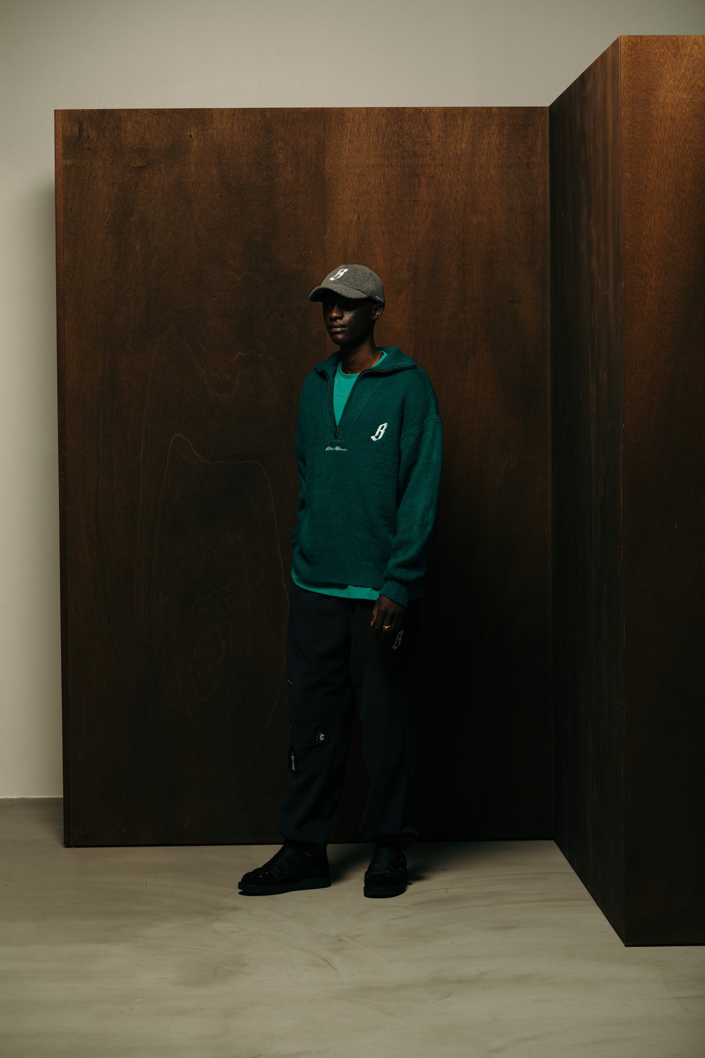 Load image into Gallery viewer, BILLIONAIRE BOYS CLUB x EDDIE BAUER HALF ZIP UP KNIT
