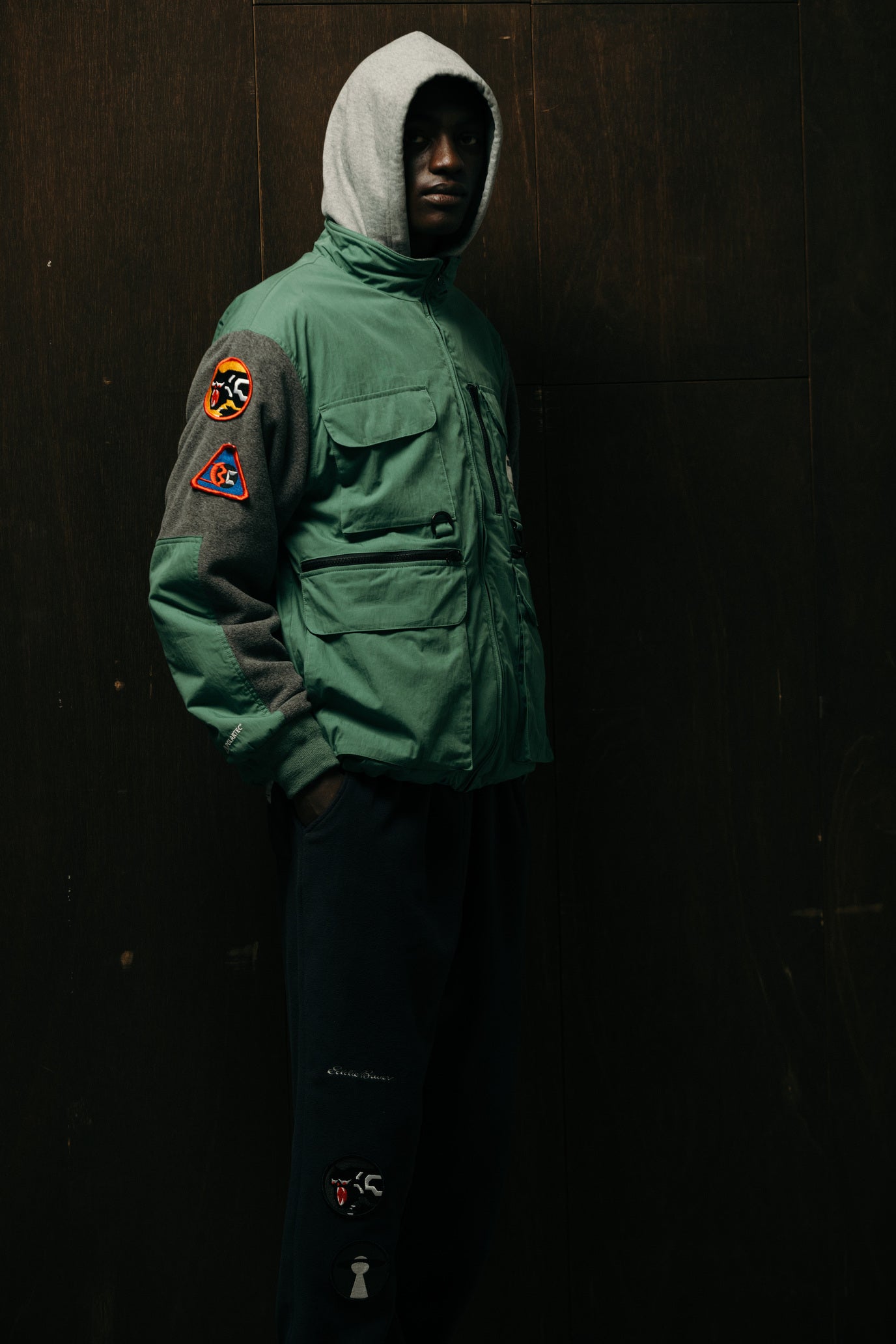 画像をギャラリービューアに読み込む, BILLIONAIRE BOYS CLUB x EDDIE BAUER POLARTEC FLEECE HUNTING JACKET
