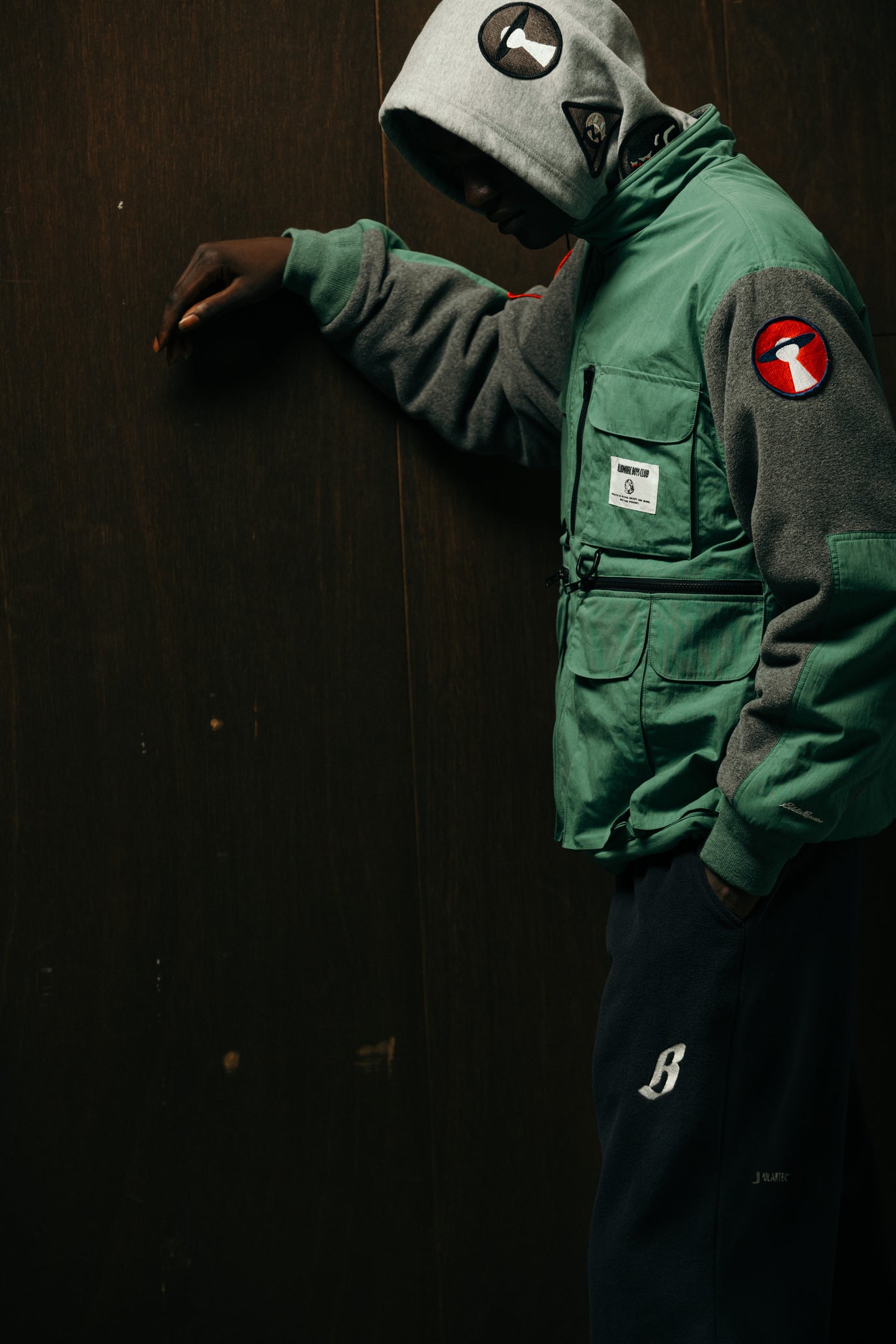 画像をギャラリービューアに読み込む, BILLIONAIRE BOYS CLUB x EDDIE BAUER POLARTEC FLEECE HUNTING JACKET
