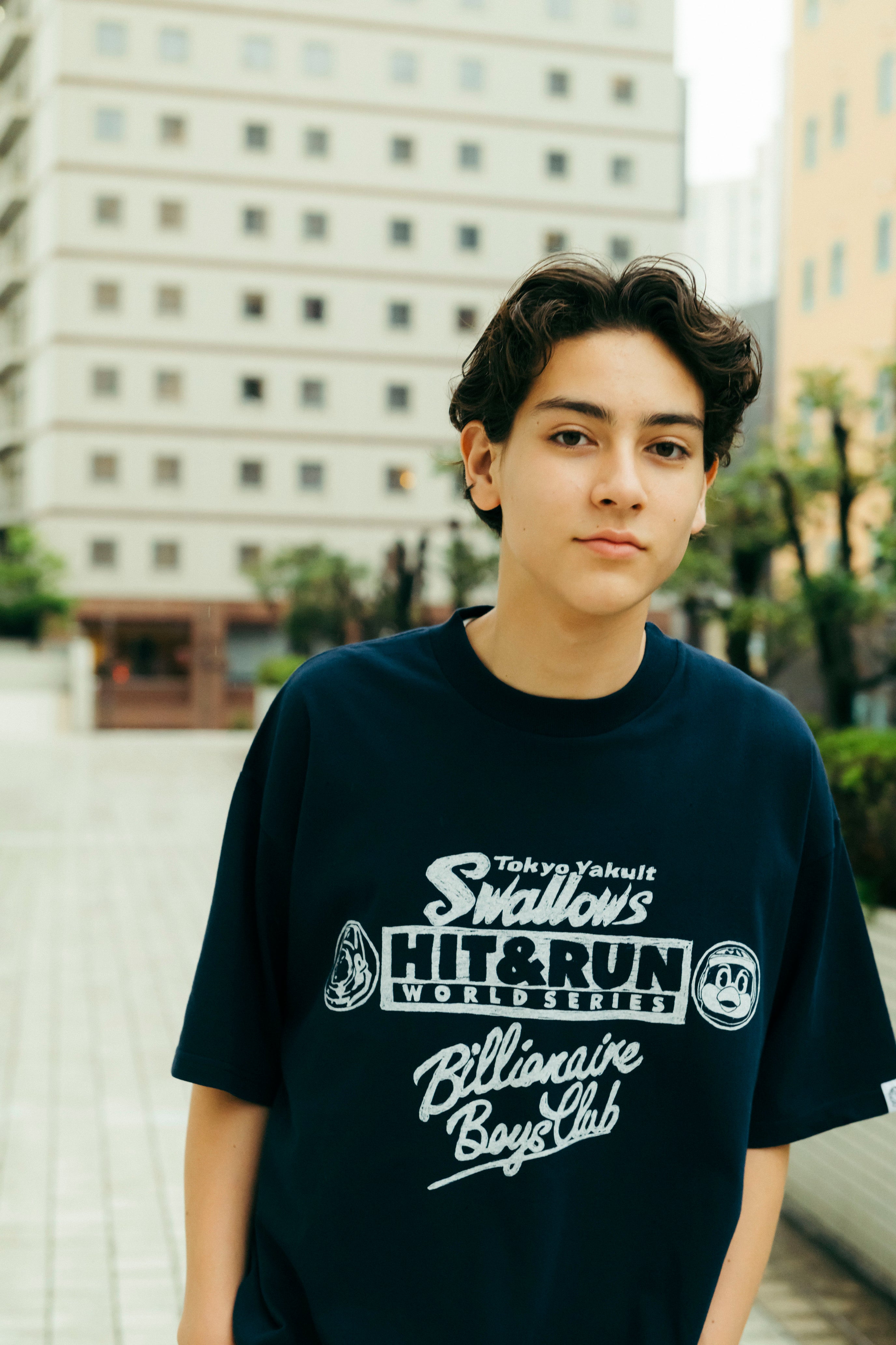 画像をギャラリービューアに読み込む, BILLIONAIRE BOYS CLUB xTOKYO YAKULT SWALLOWS  COTTON T-SHIRT#2

