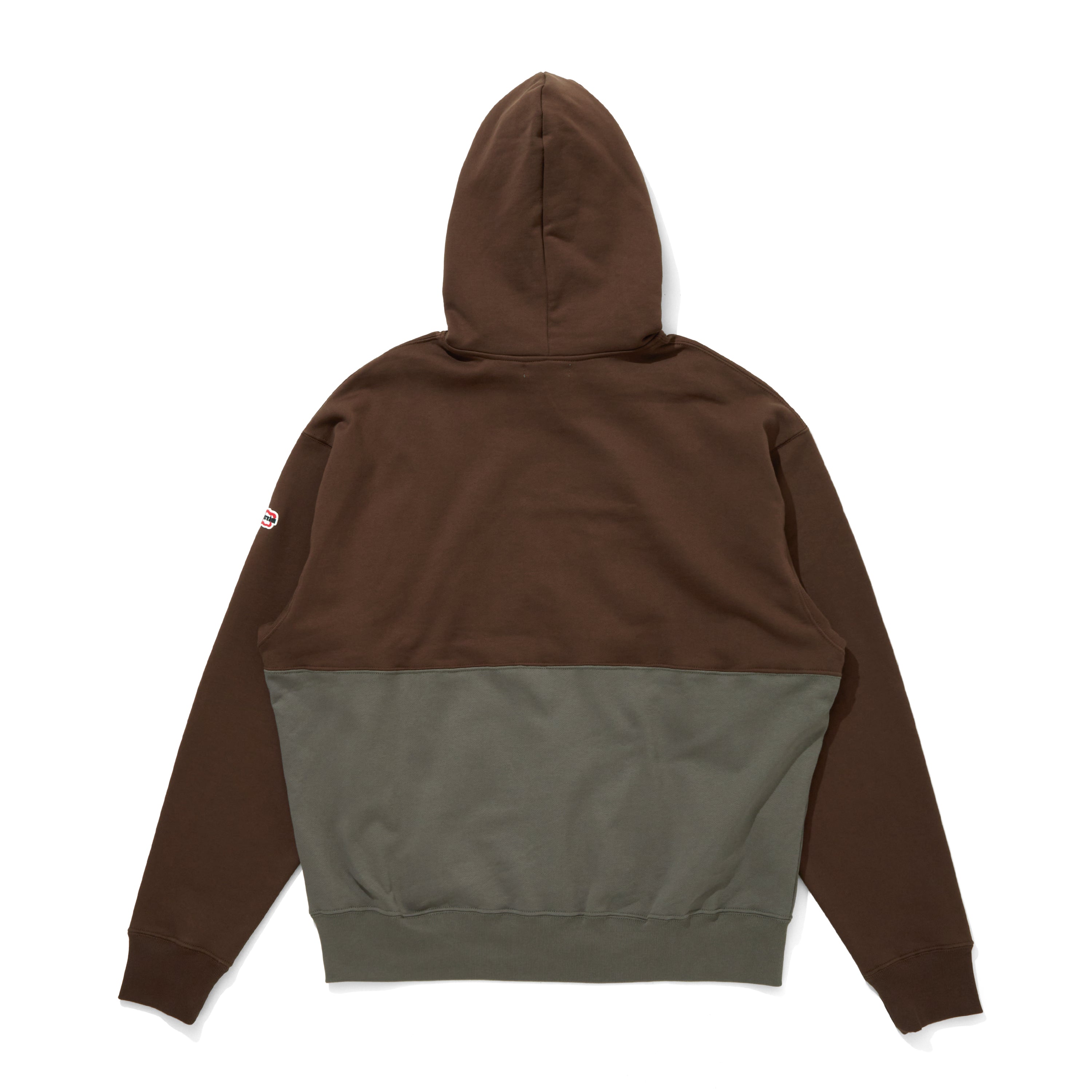 Load image into Gallery viewer, EMBROIDERED LOGO SWITCHING COTTON HOODIE
