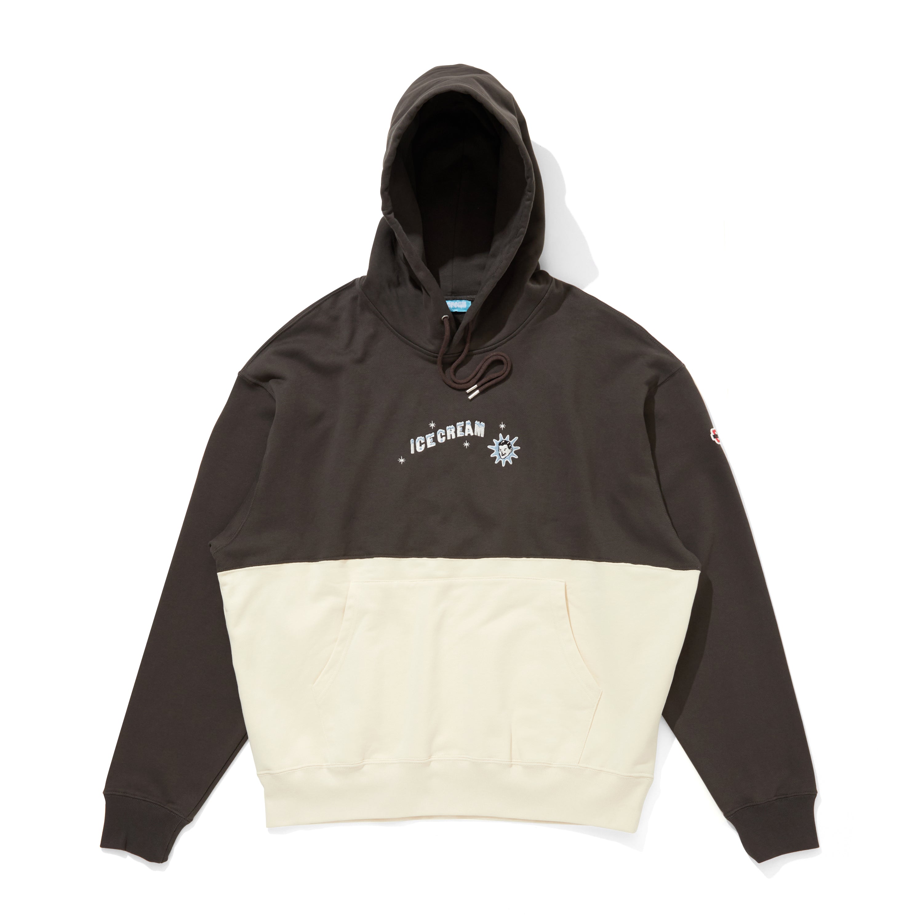 Load image into Gallery viewer, EMBROIDERED LOGO SWITCHING COTTON HOODIE
