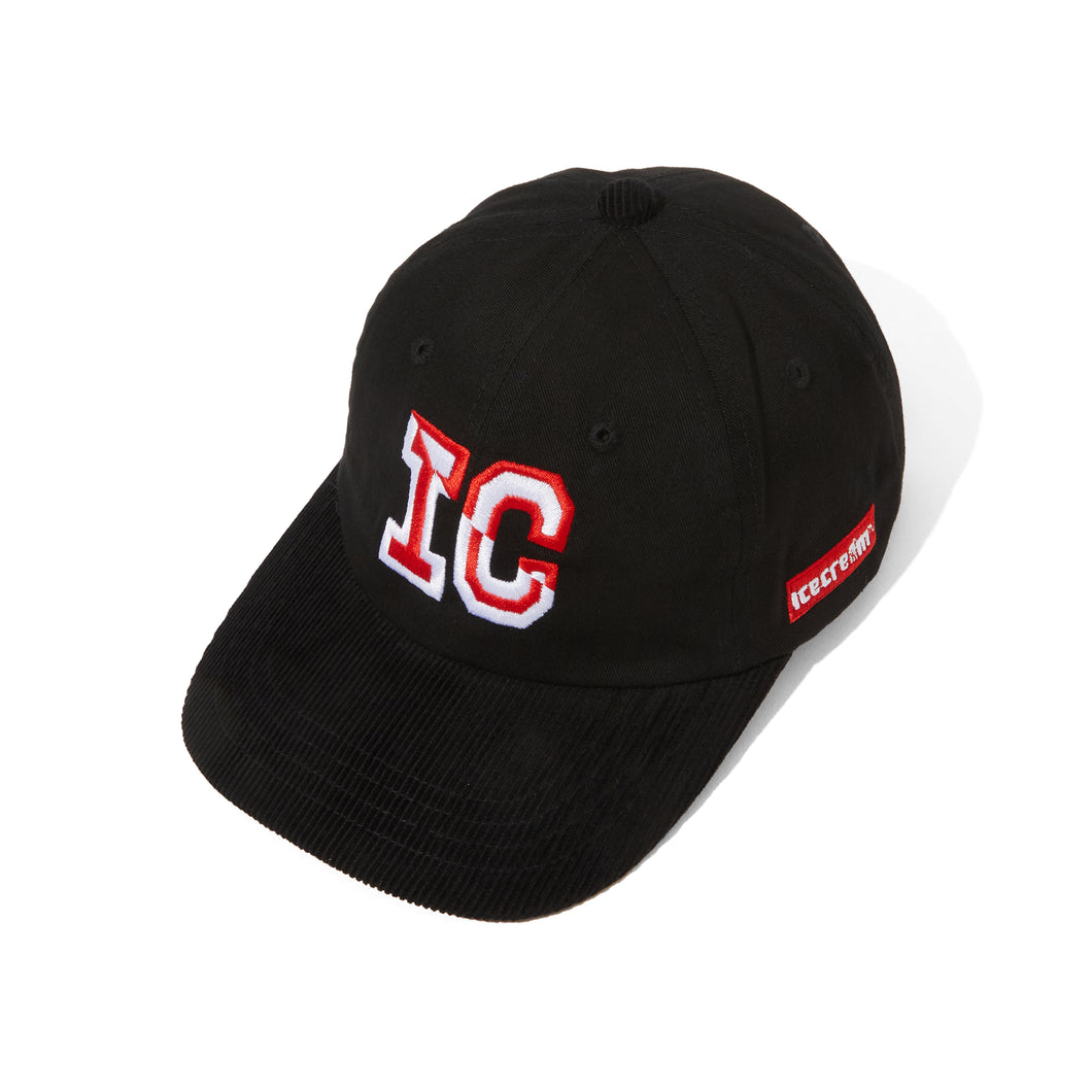 EMBROIDERED LOGO WASHED COTTON TWILL&CORDUROY CAP