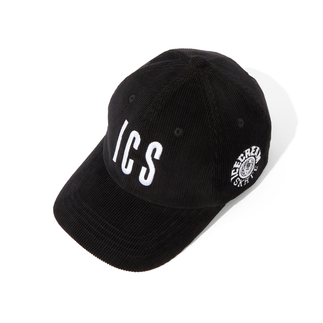 EMBROIDERED LOGO CORDUROY CAP