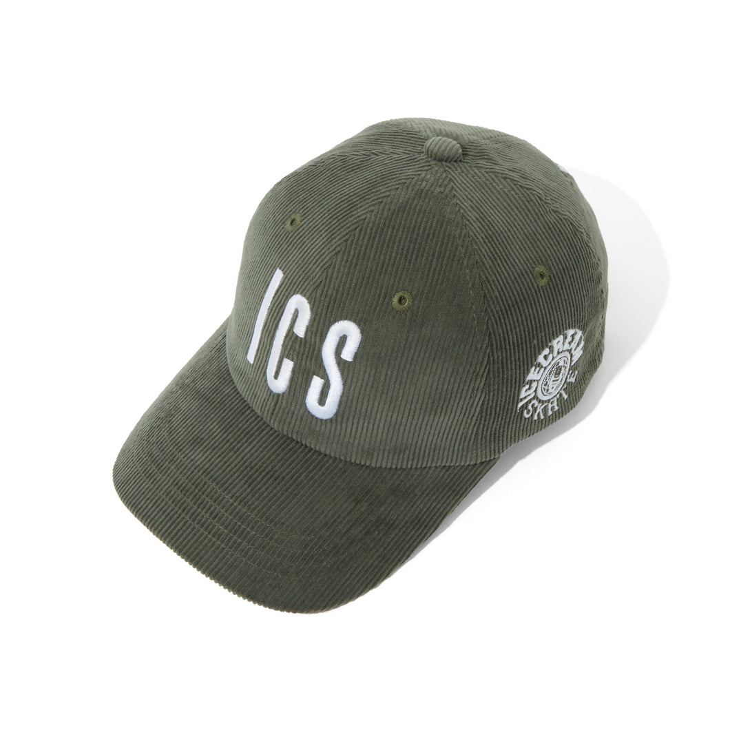 EMBROIDERED LOGO CORDUROY CAP