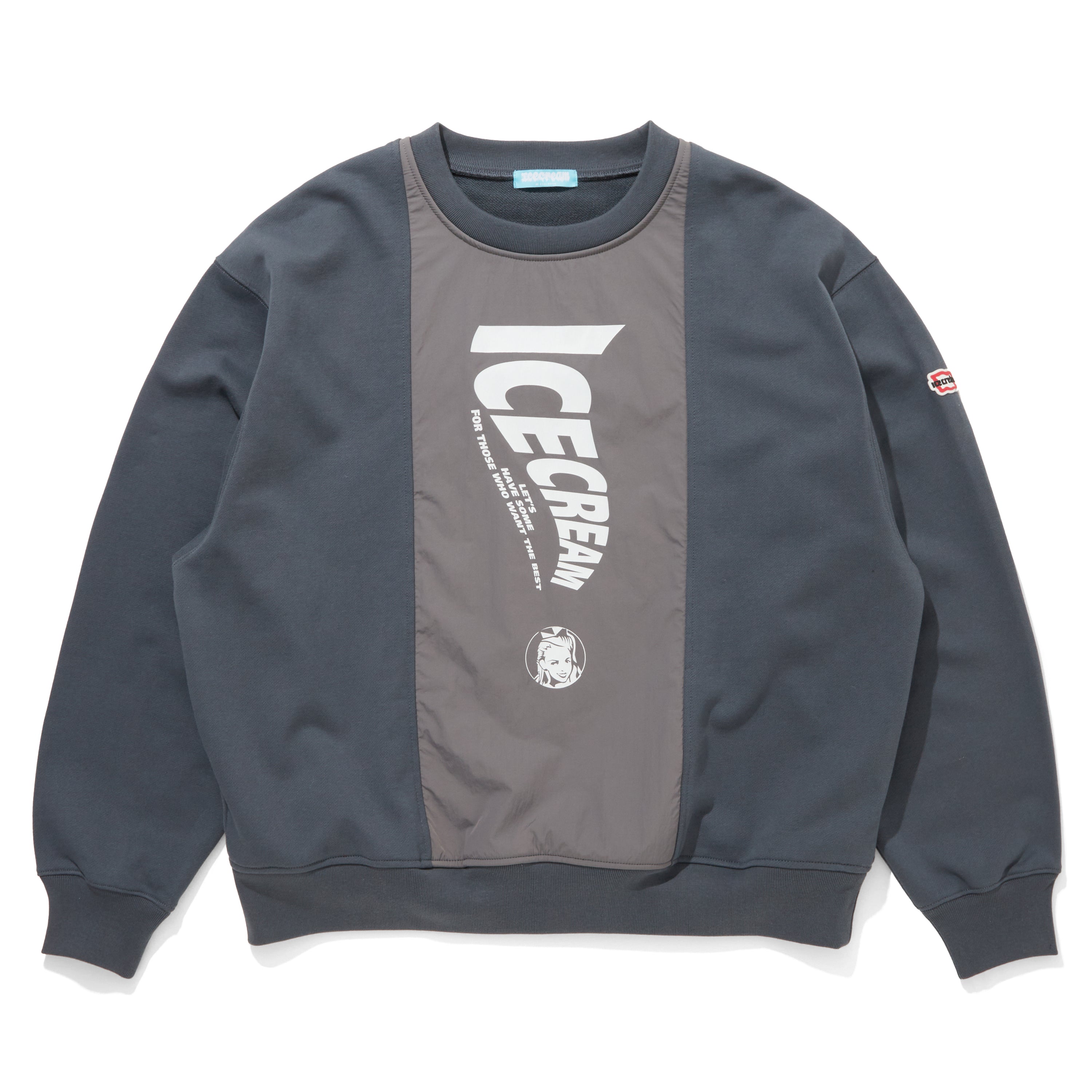 画像をギャラリービューアに読み込む, SWITCHING COTTON SWEATSHIRT
