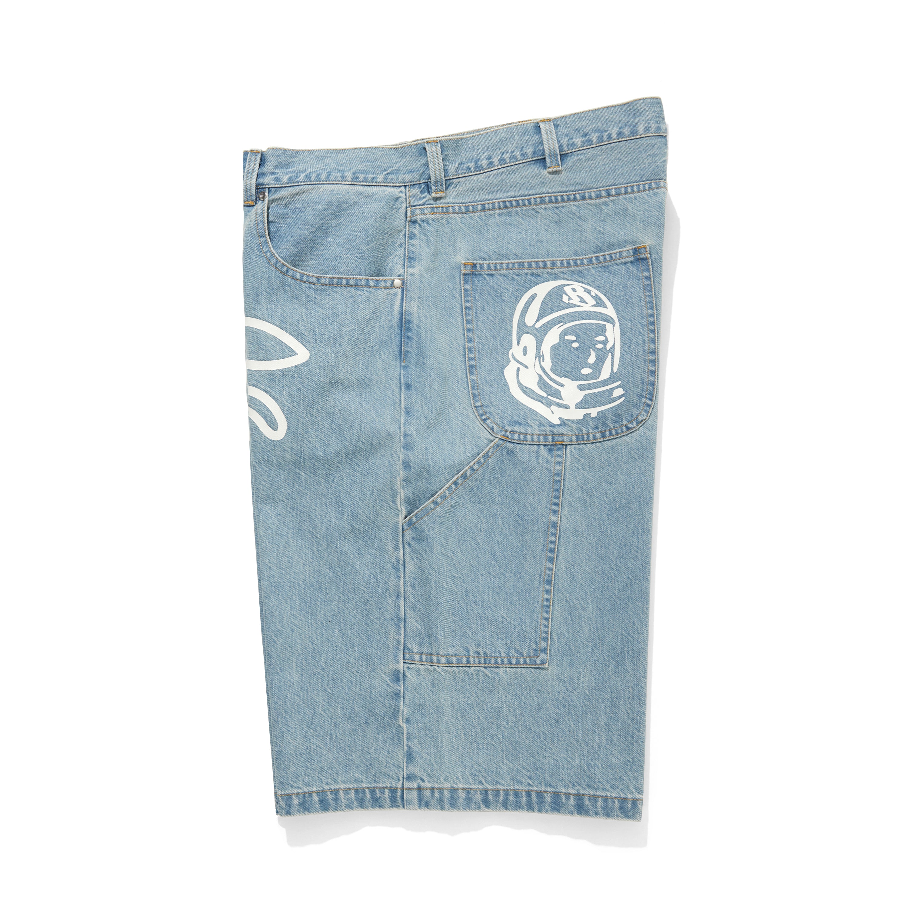 画像をギャラリービューアに読み込む, WASHED DENIM BAGGY SHORTS
