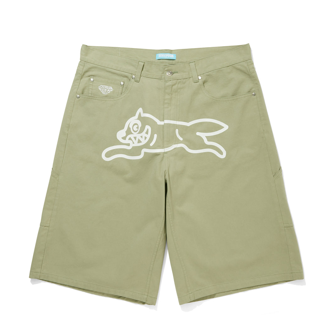 COTTON TWILL BAGGY SHORTS