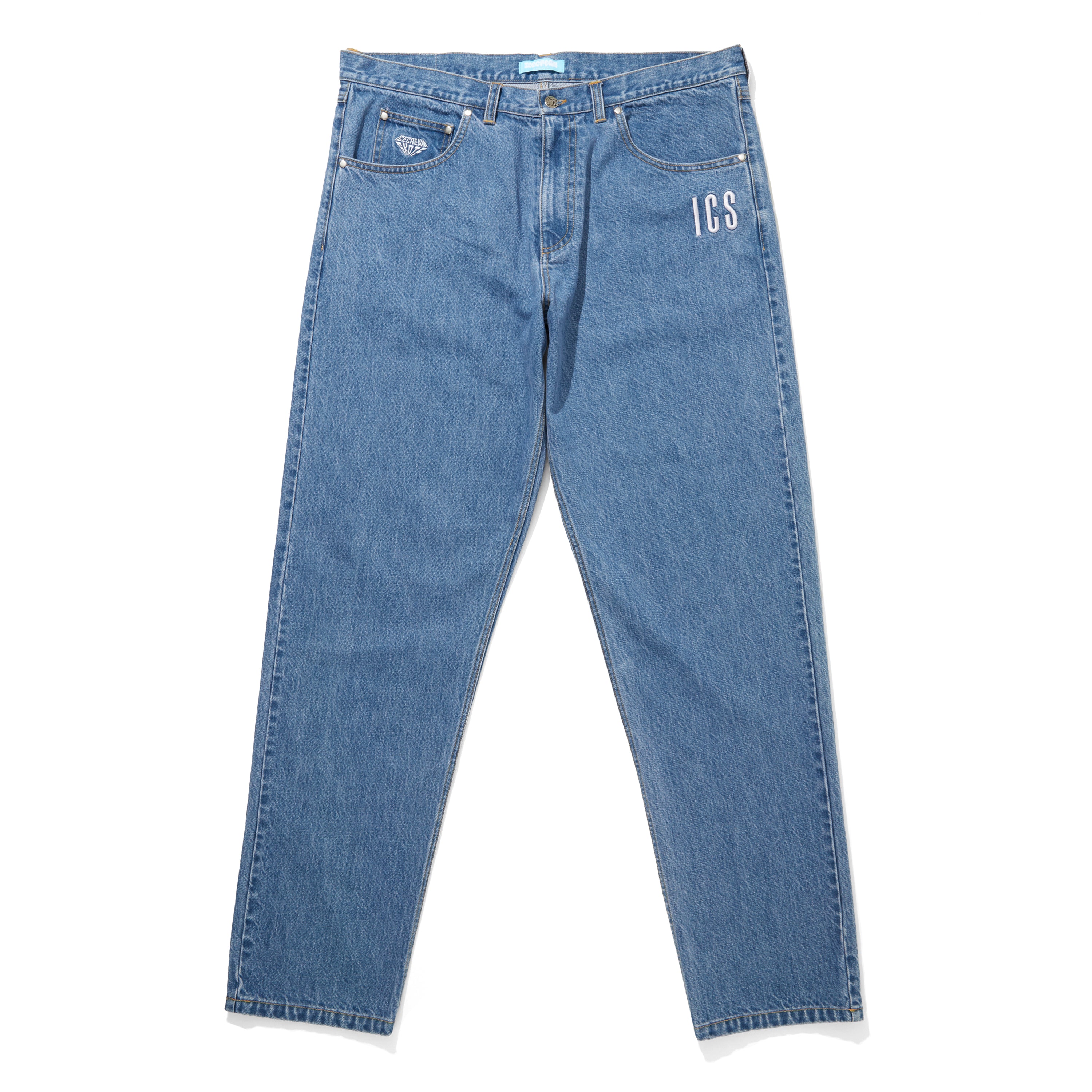 Load image into Gallery viewer, TAPERED BAGGY DENIM PANTS
