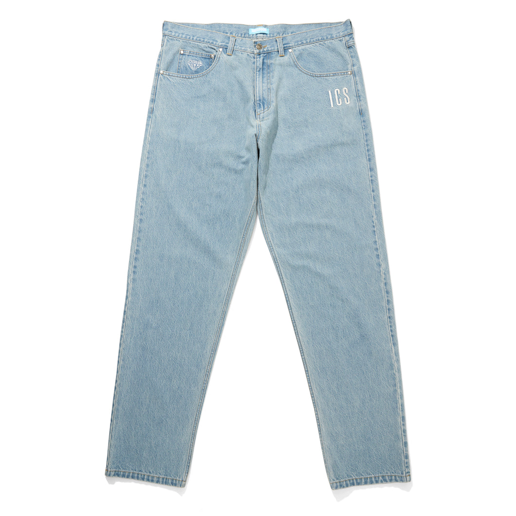 TAPERED BAGGY DENIM PANTS