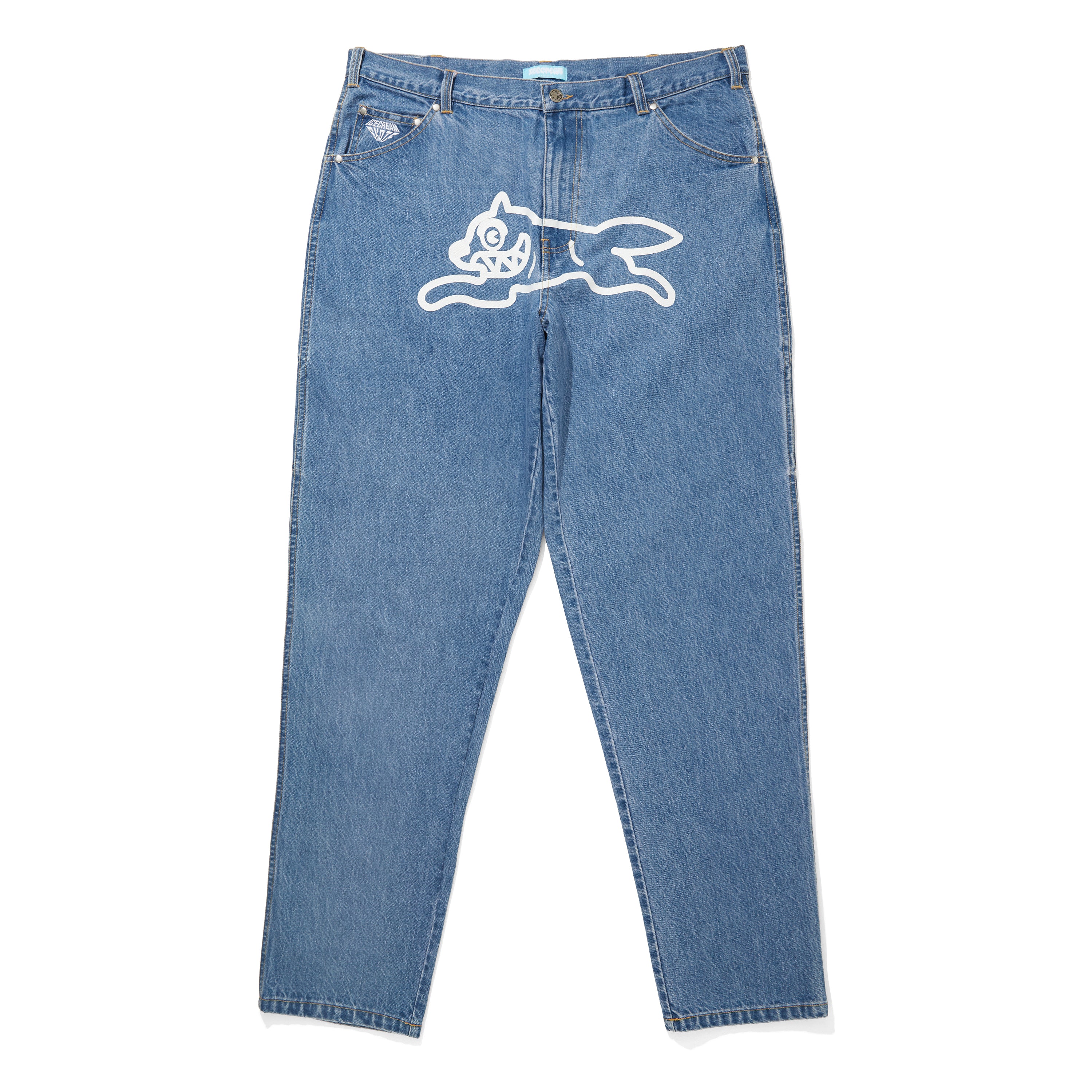 画像をギャラリービューアに読み込む, TAPERED BAGGY DENIM PANTS RUNNING DOG
