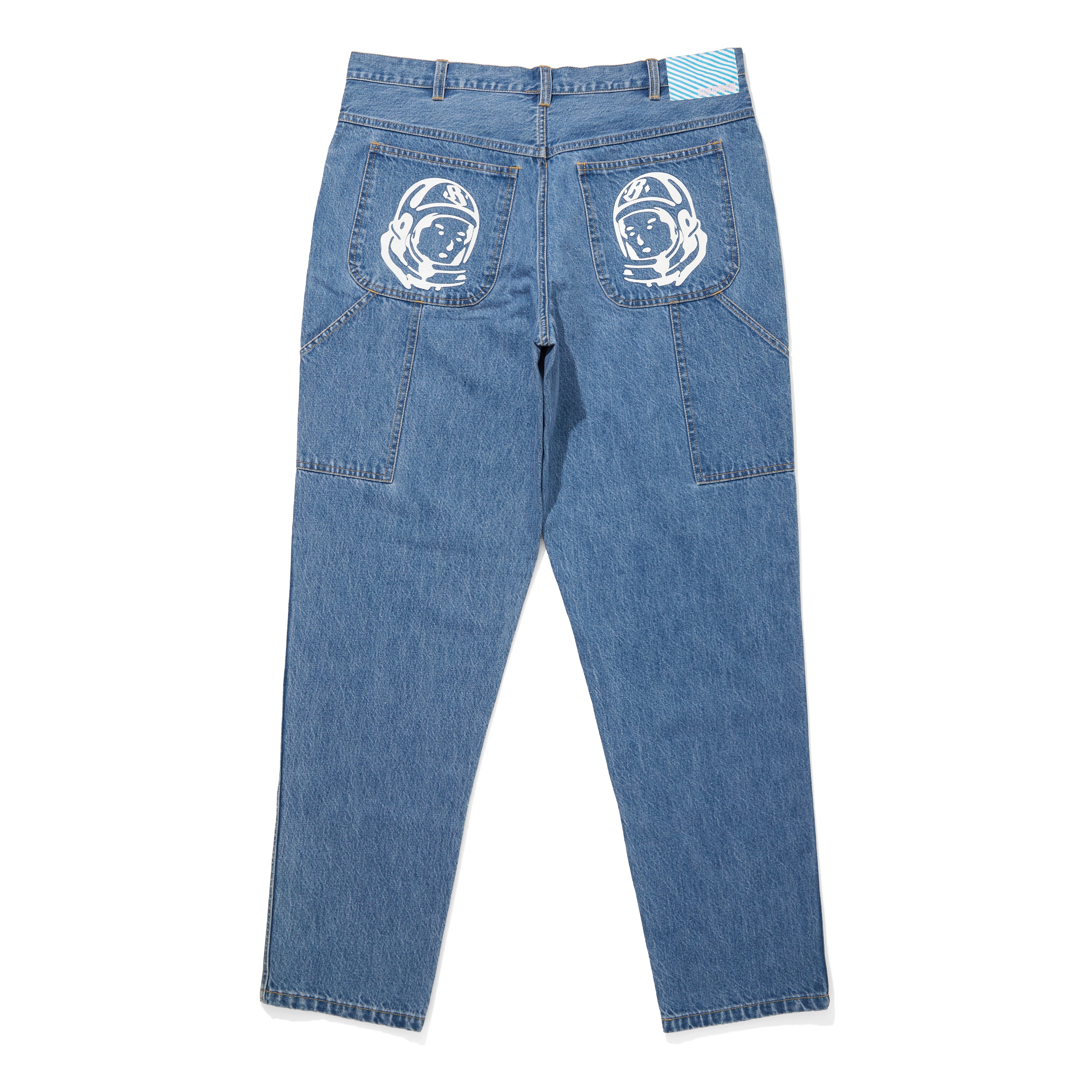 Load image into Gallery viewer, TAPERED BAGGY DENIM PANTS RUNNING DOG
