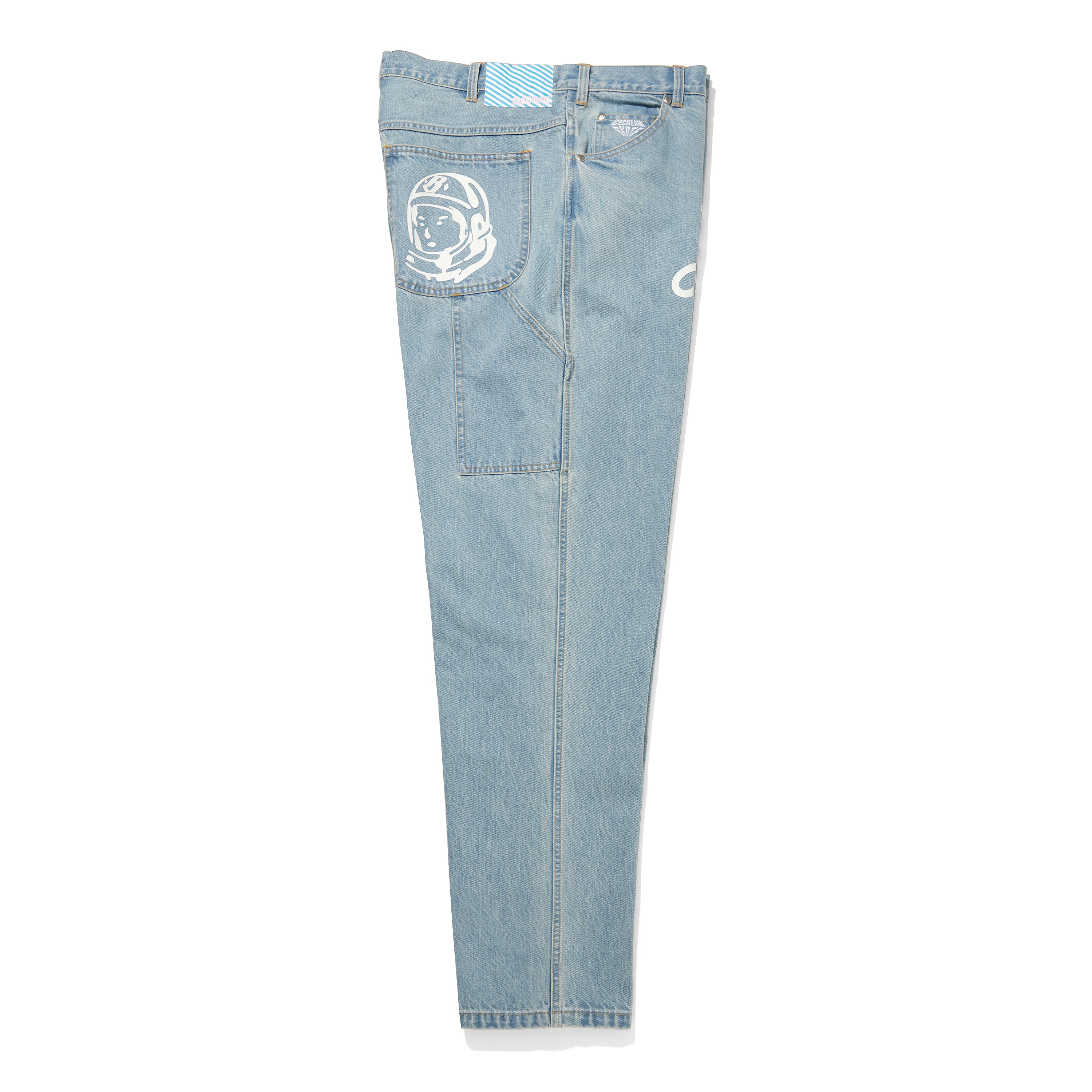 Load image into Gallery viewer, TAPERED BAGGY DENIM PANTS RUNNING DOG
