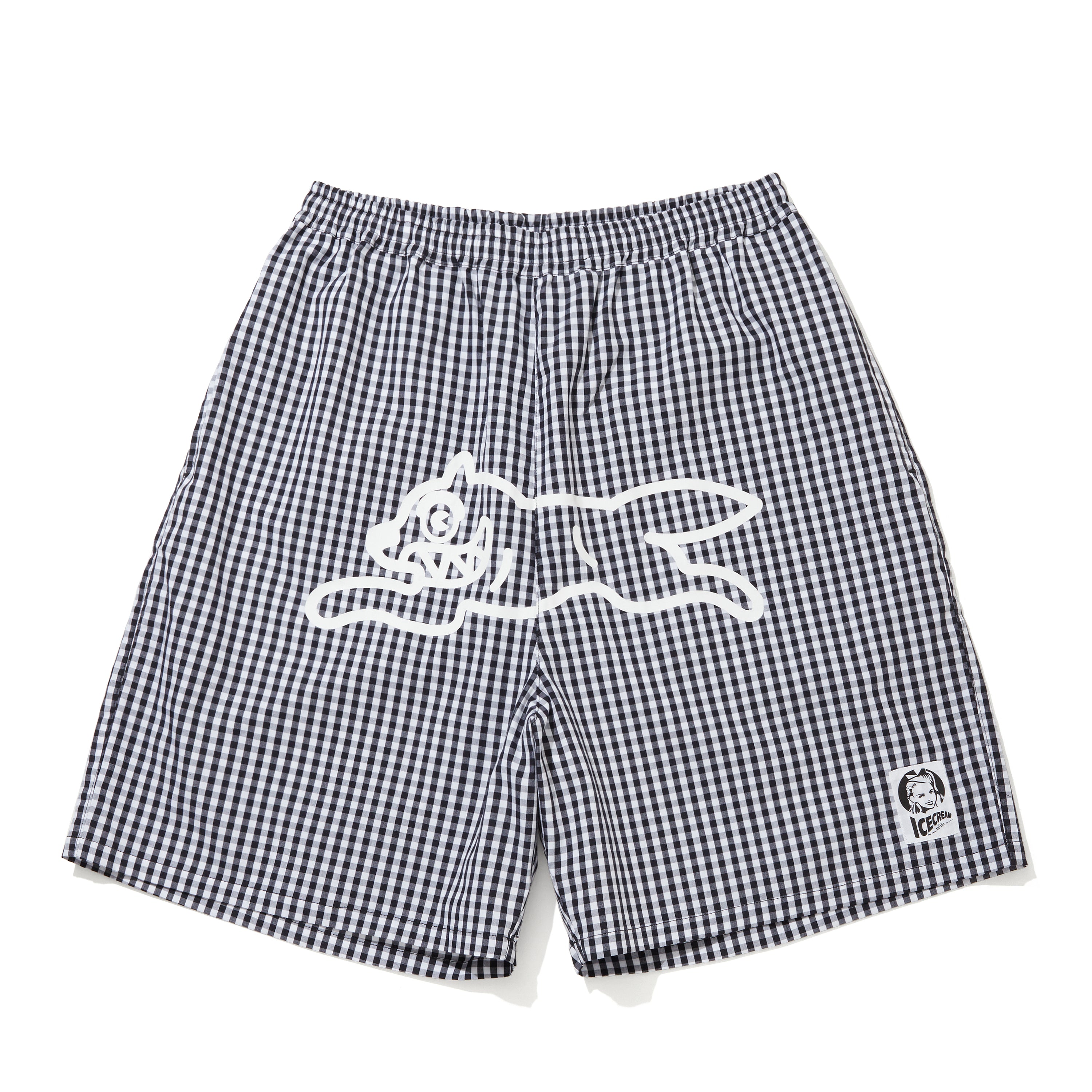 Load image into Gallery viewer, GINGHAM CHECK EASY SHORTS RUNNING DOG
