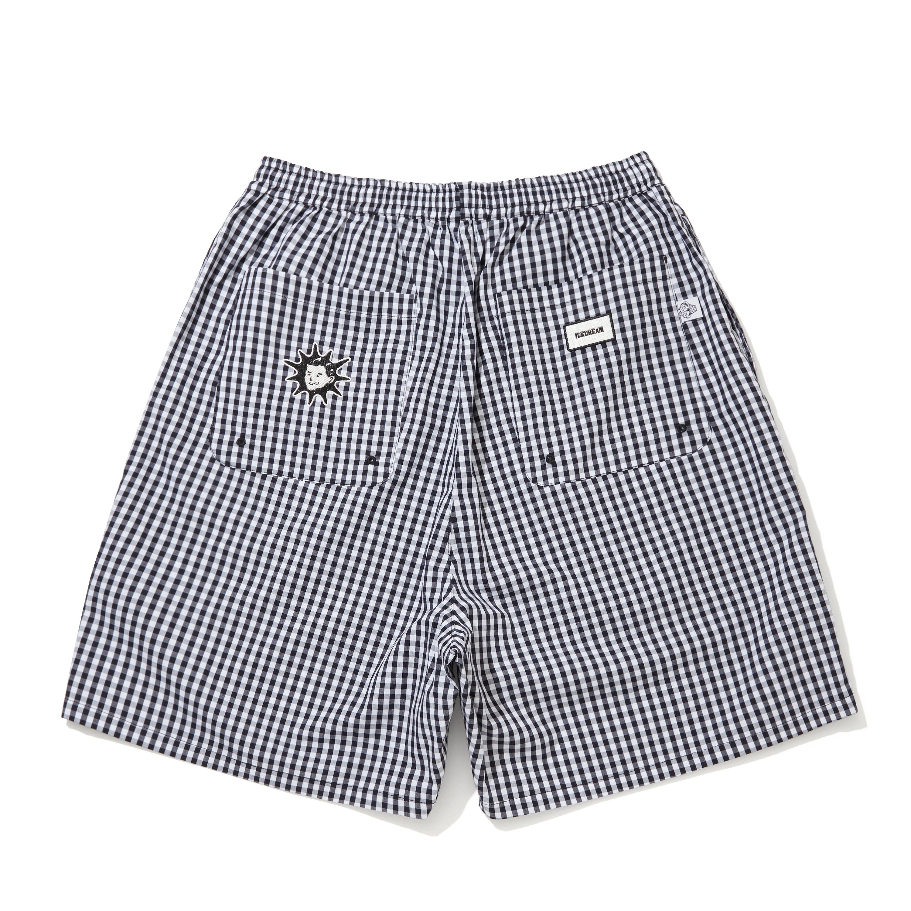 Load image into Gallery viewer, GINGHAM CHECK EASY SHORTS RUNNING DOG
