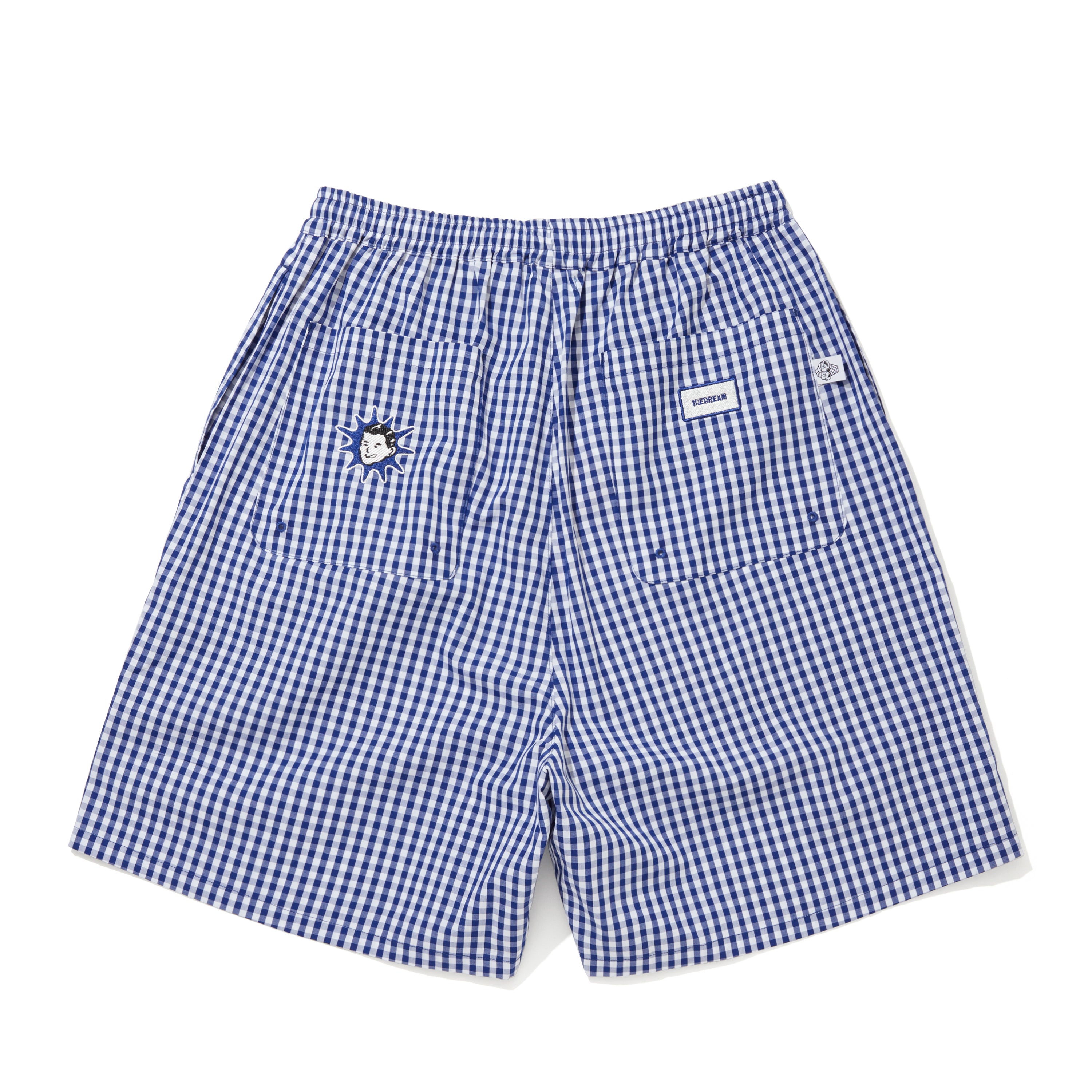 Load image into Gallery viewer, GINGHAM CHECK EASY SHORTS RUNNING DOG
