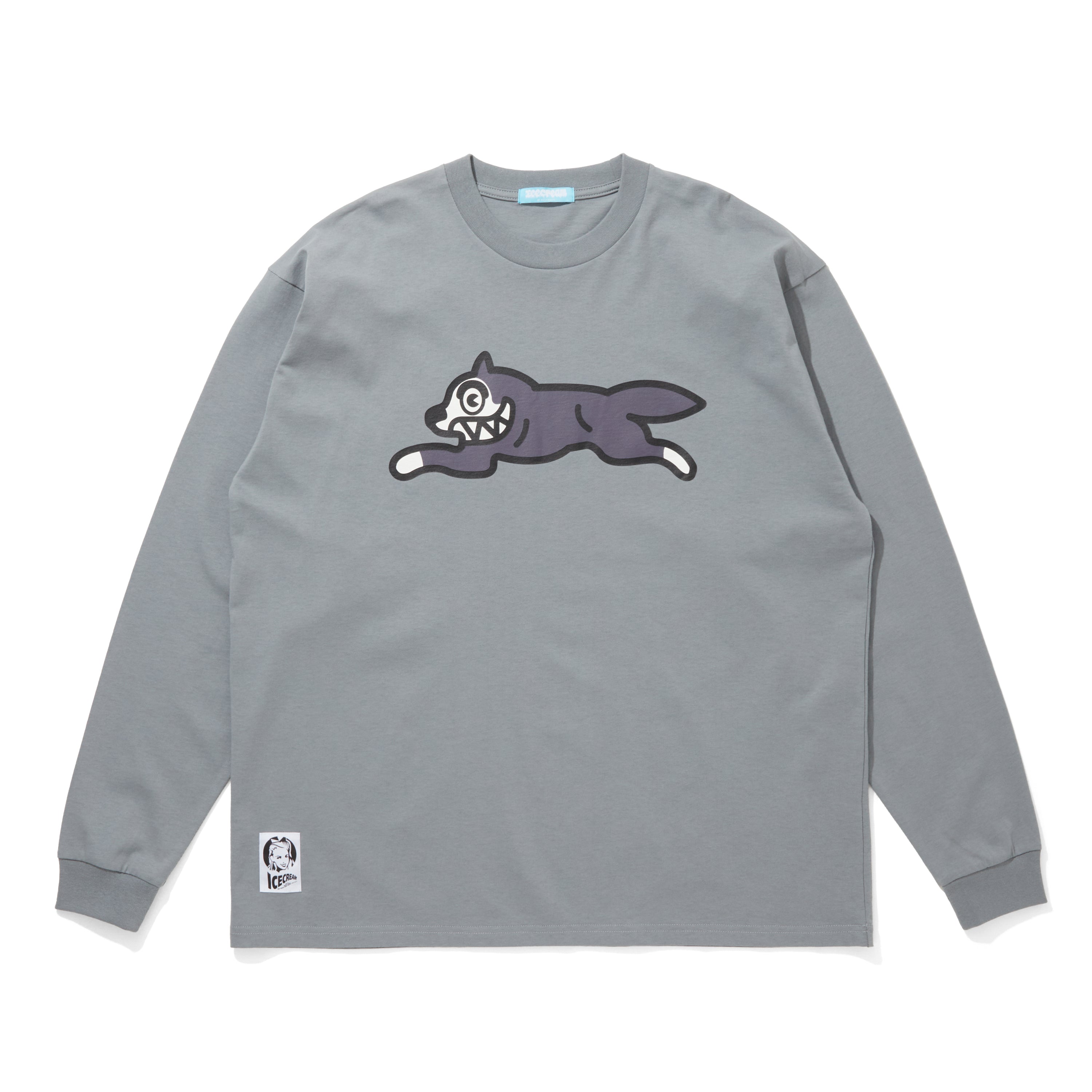 Load image into Gallery viewer, COTTON LS T-SHIRT RUNNING DOG
