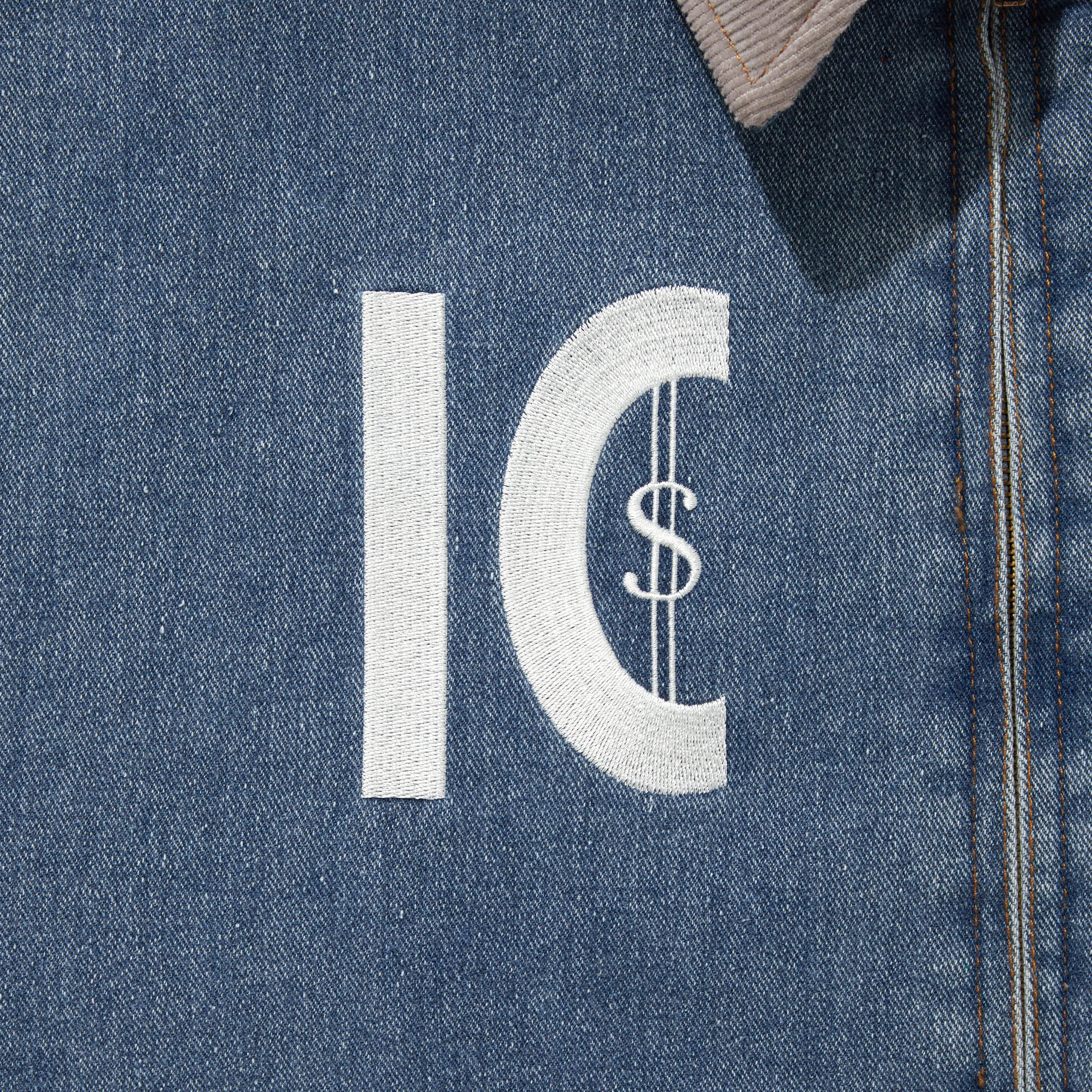 Load image into Gallery viewer, DENIM&amp;COTTON TWILL ZIP UP JACKET
