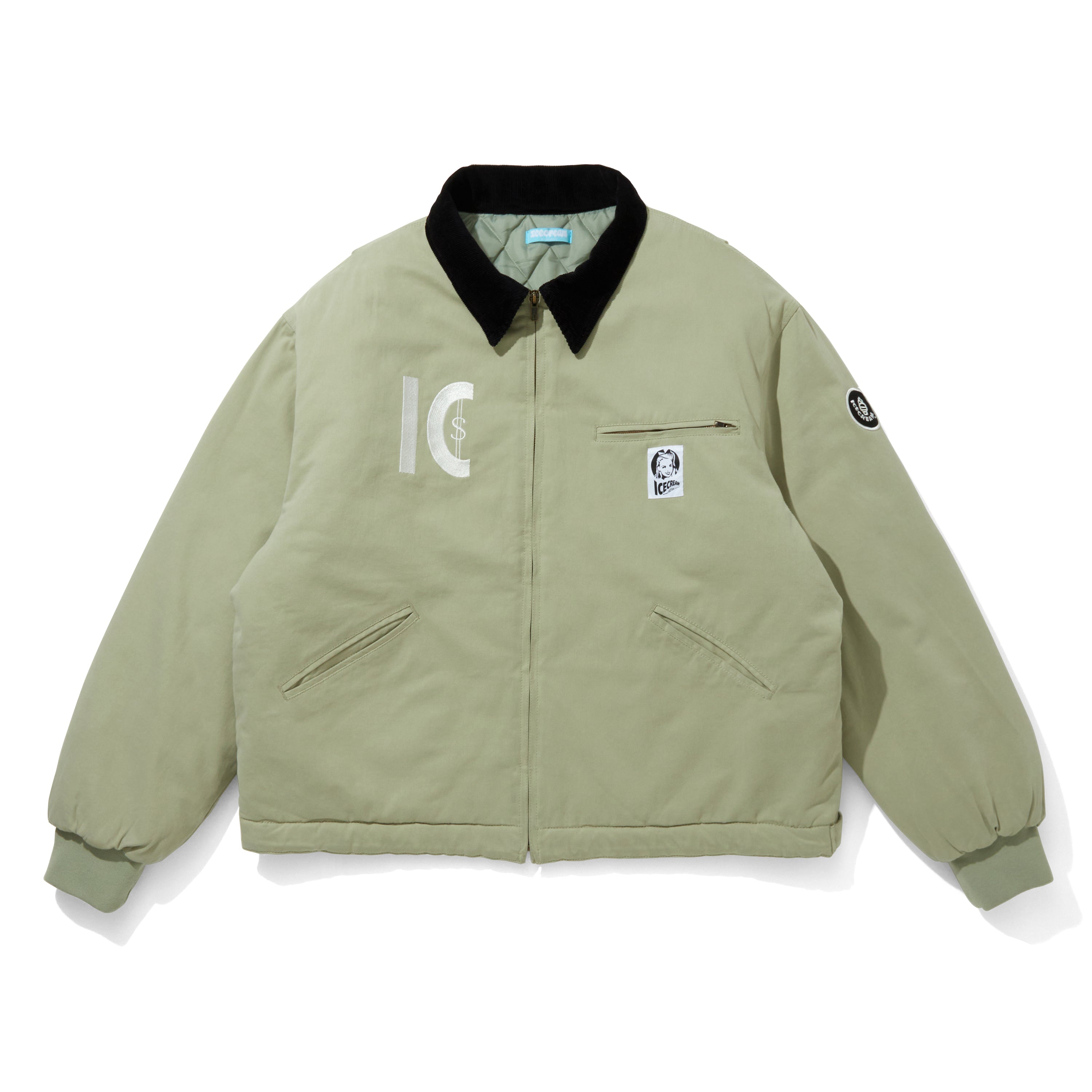 Load image into Gallery viewer, DENIM&amp;COTTON TWILL ZIP UP JACKET
