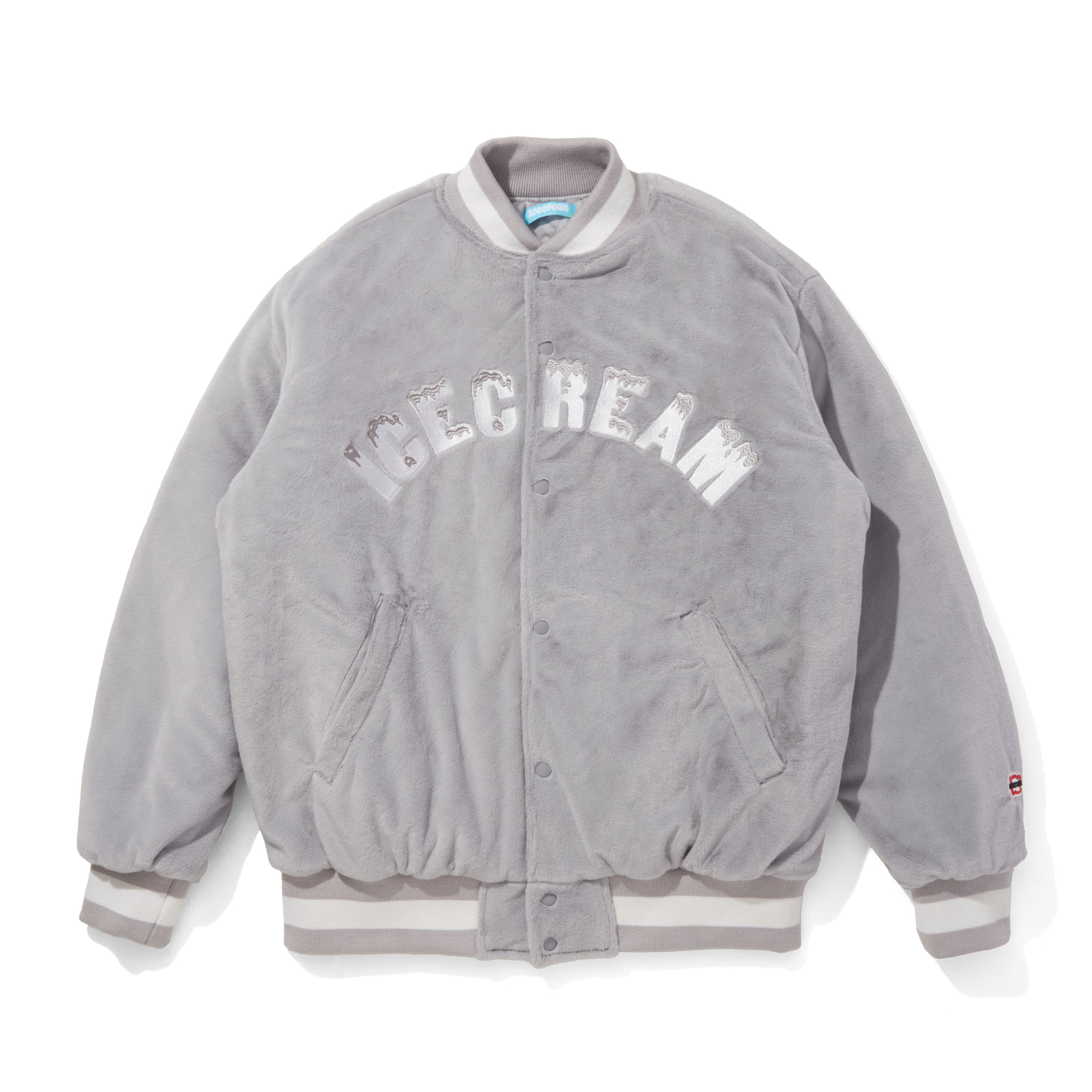 Load image into Gallery viewer, FUR VARSITY JACKET
