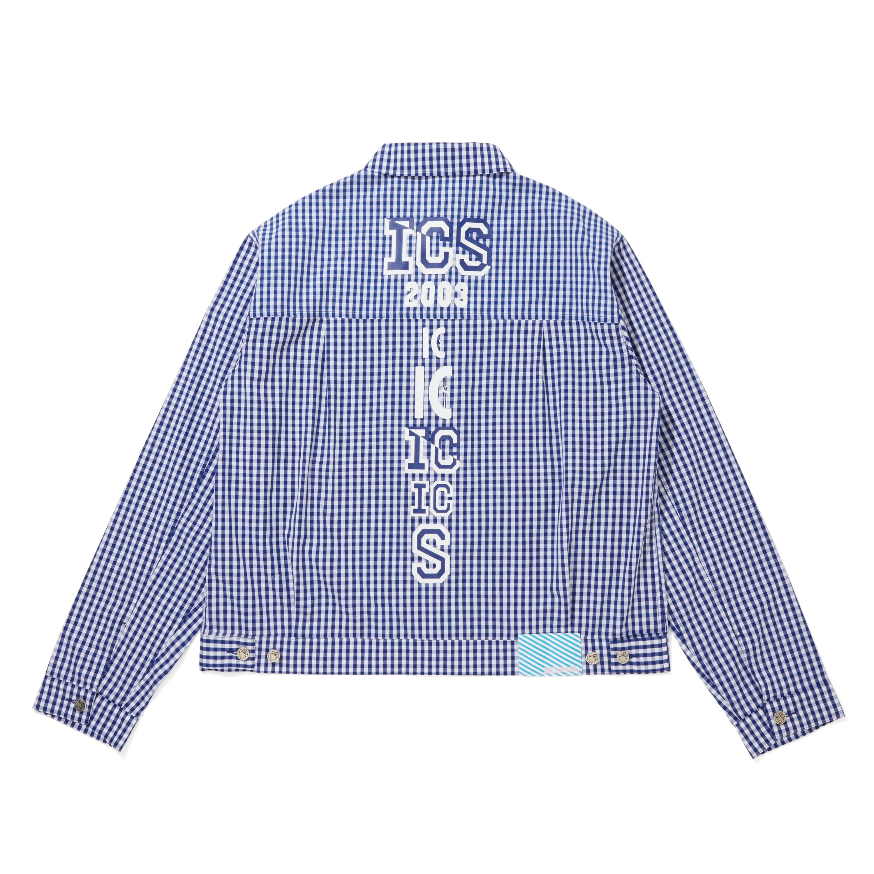 Load image into Gallery viewer, GINGHAM CHECK SHIRT JACKET
