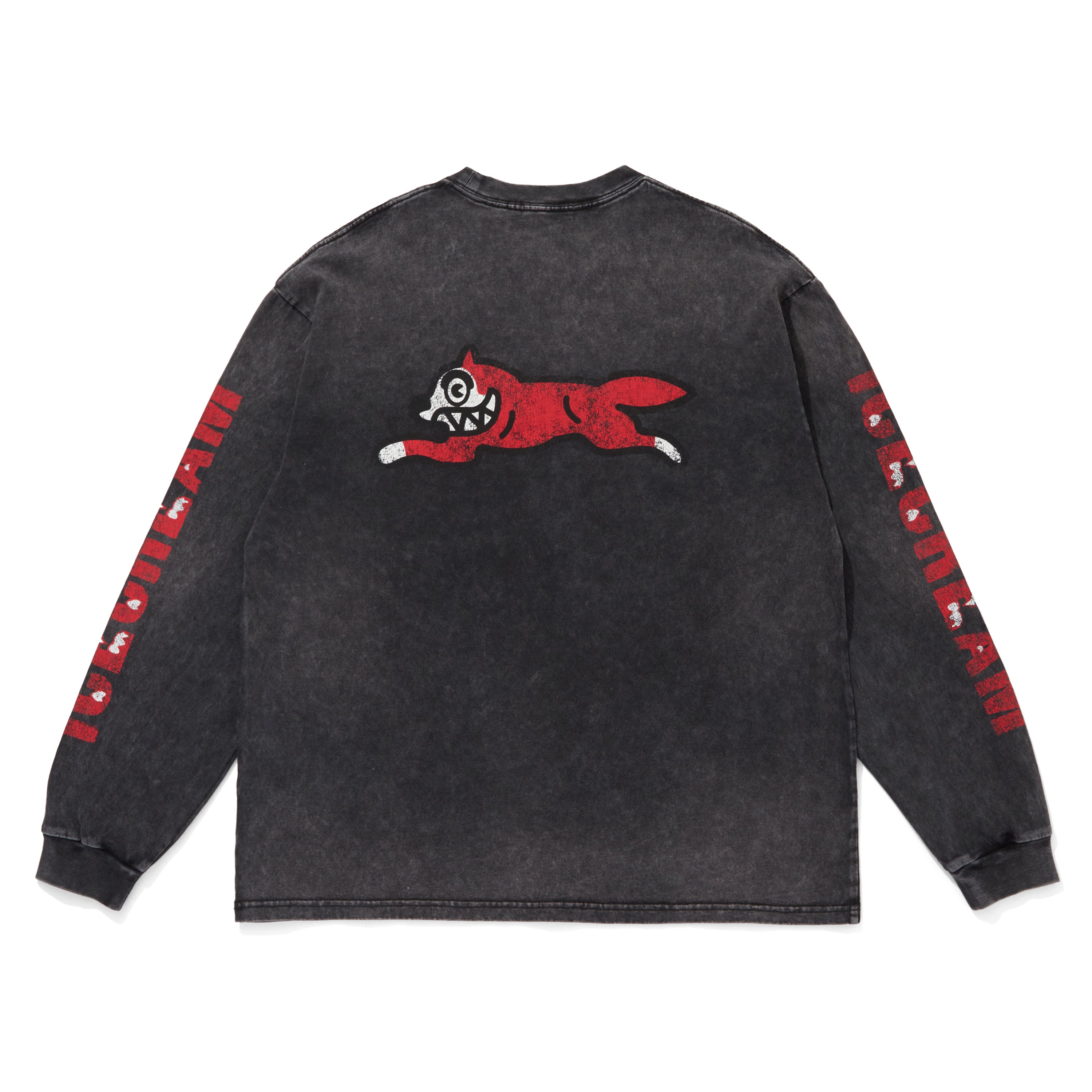 Load image into Gallery viewer, DAMAGED COTTON L/S T-SHIRT_RUNNING DOG
