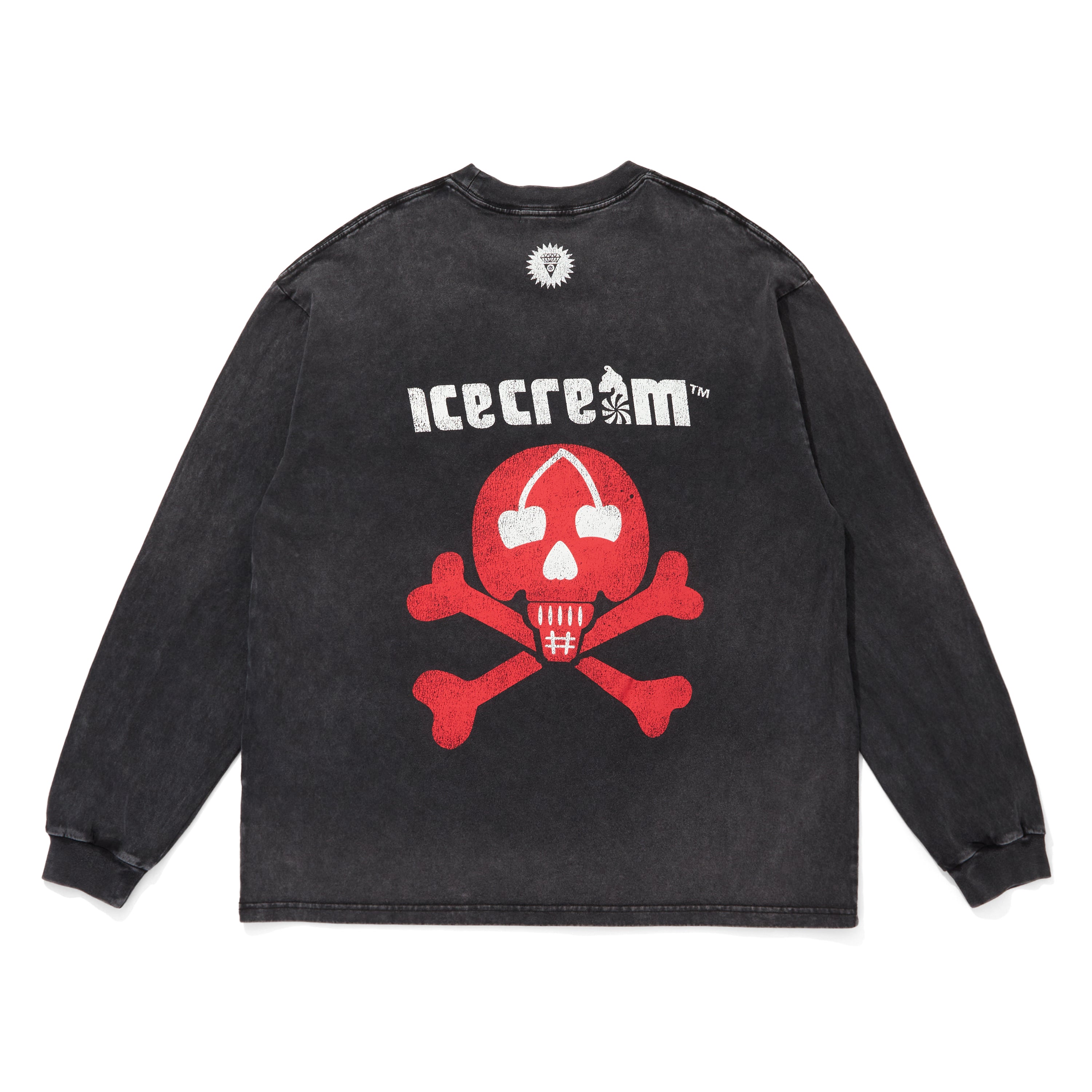 Load image into Gallery viewer, DAMAGED COTTON L/S T-SHIRT_ICECREAM
