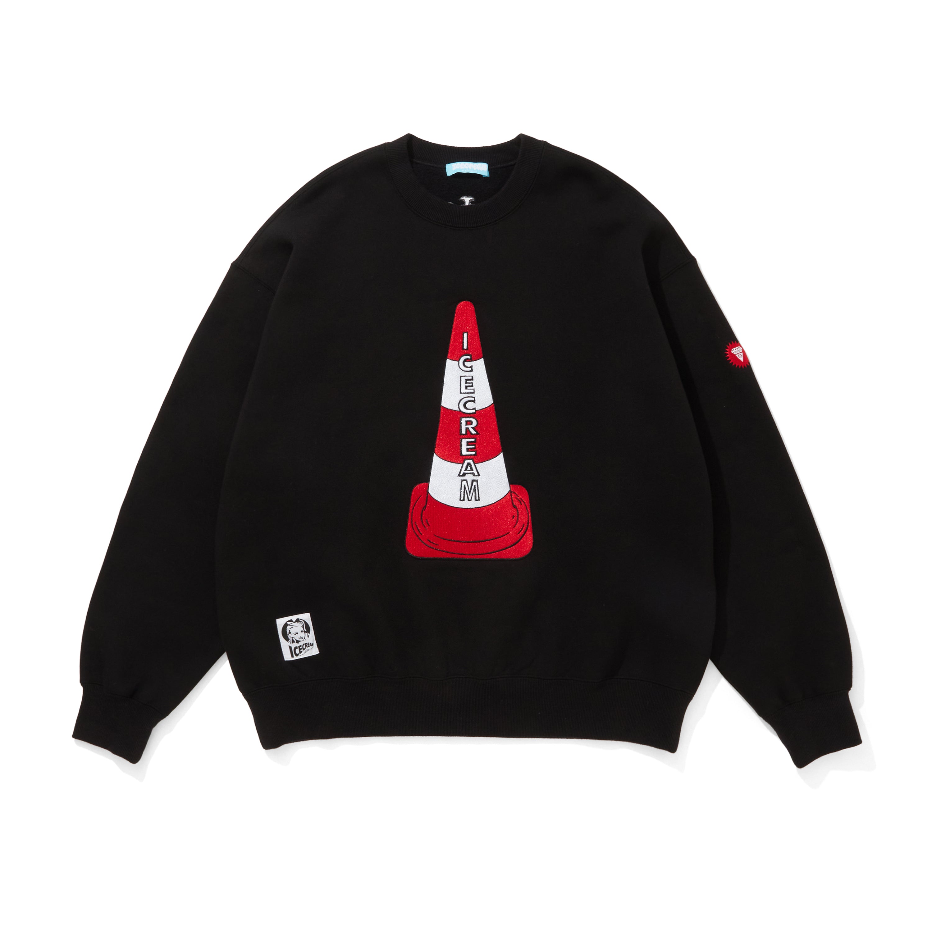 画像をギャラリービューアに読み込む, EMBROIDERED LOGO SWEATSHIRT_ICECREAM
