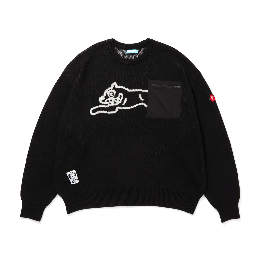 NYLON POCKET KNIT SWEATER