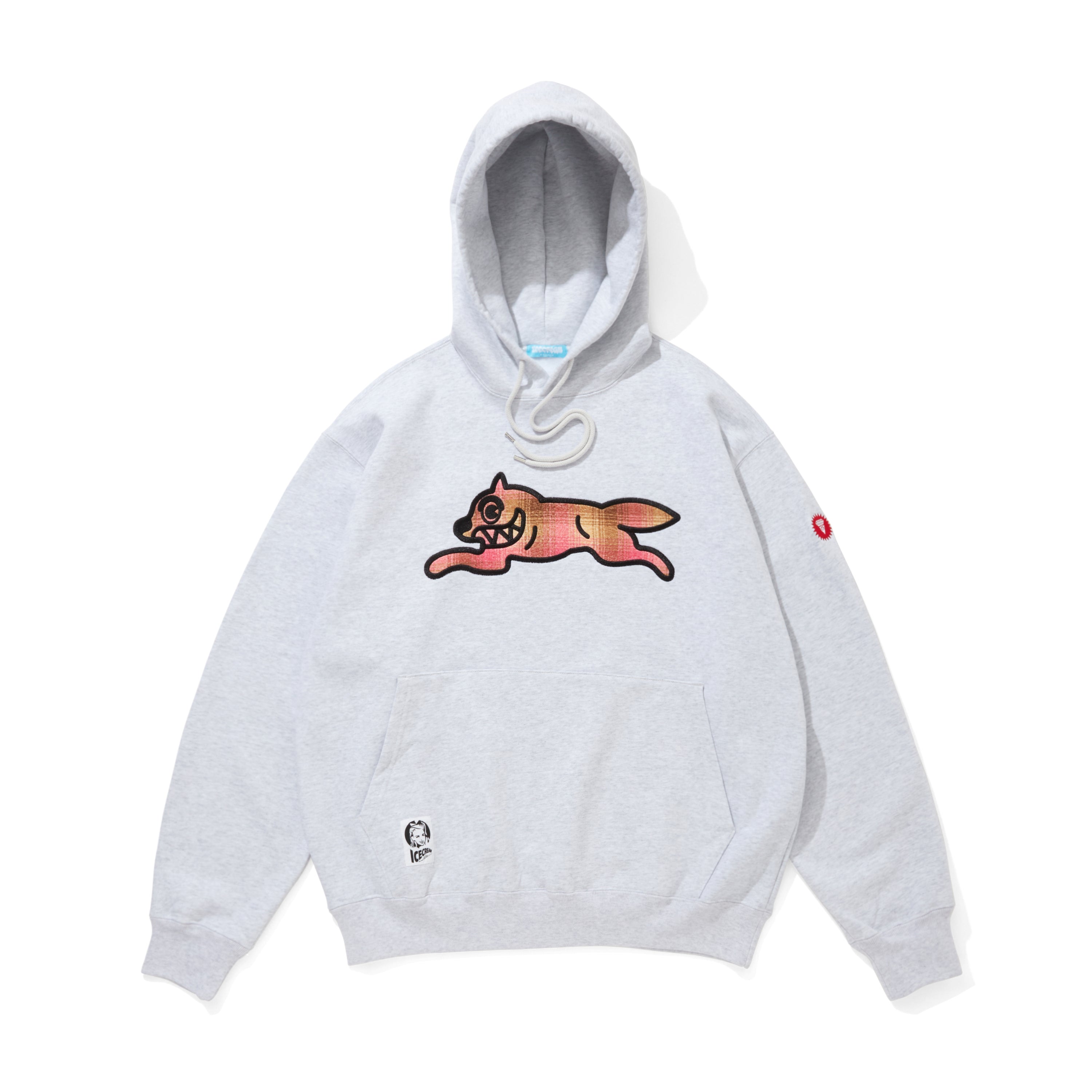 Load image into Gallery viewer, APPLIQUE LOGO HOODIE_RUNNING DOG
