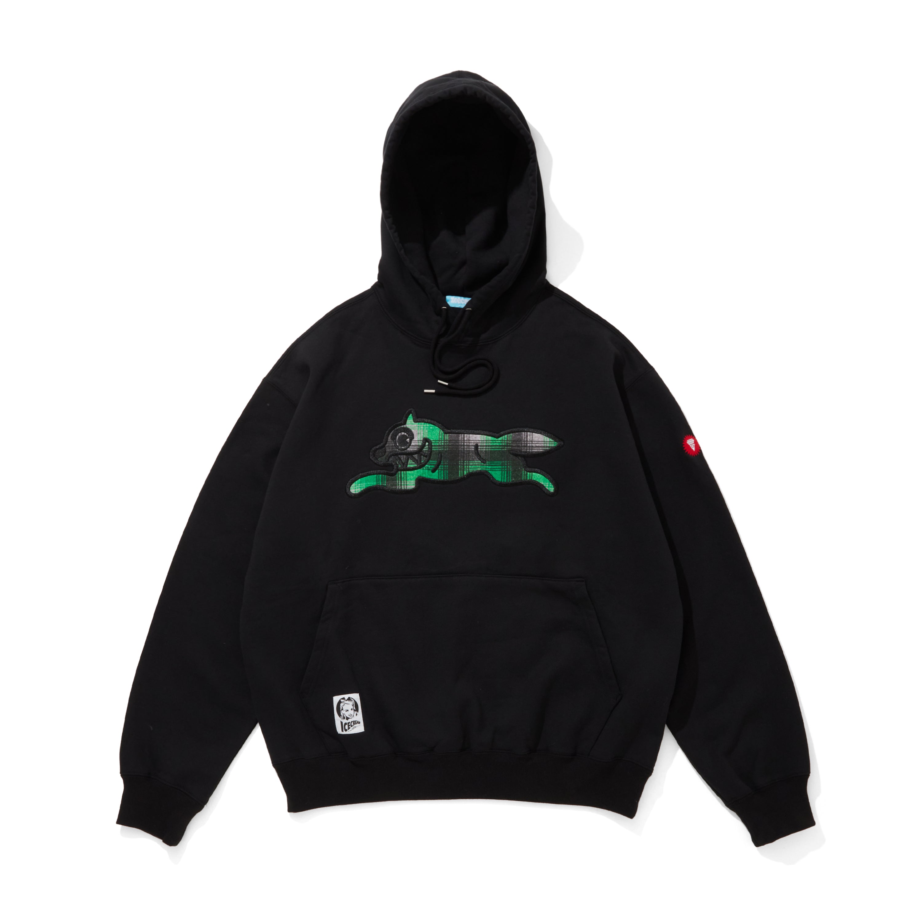 Load image into Gallery viewer, APPLIQUE LOGO HOODIE_RUNNING DOG
