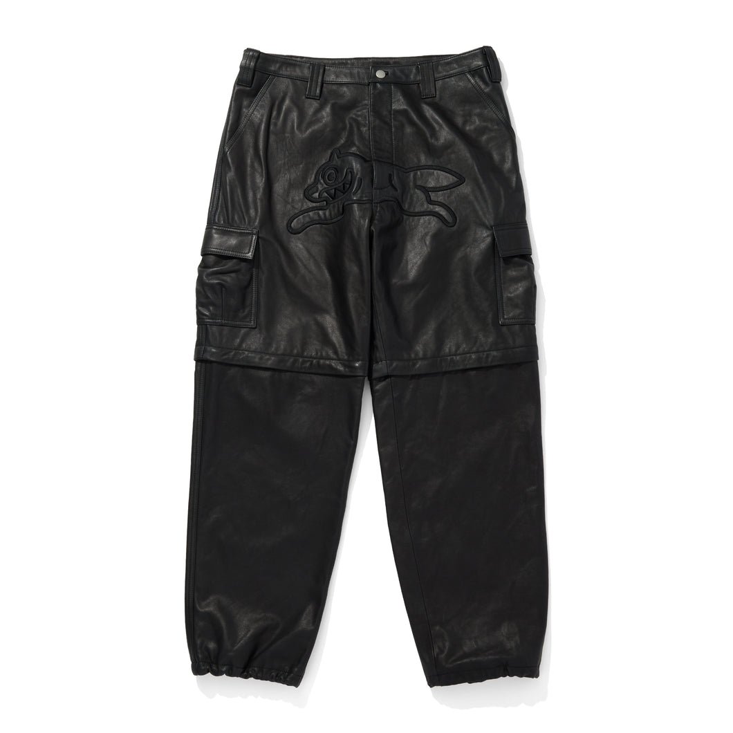APPLIQUE LOGO LEATHER 2WAY CARGO PANTS