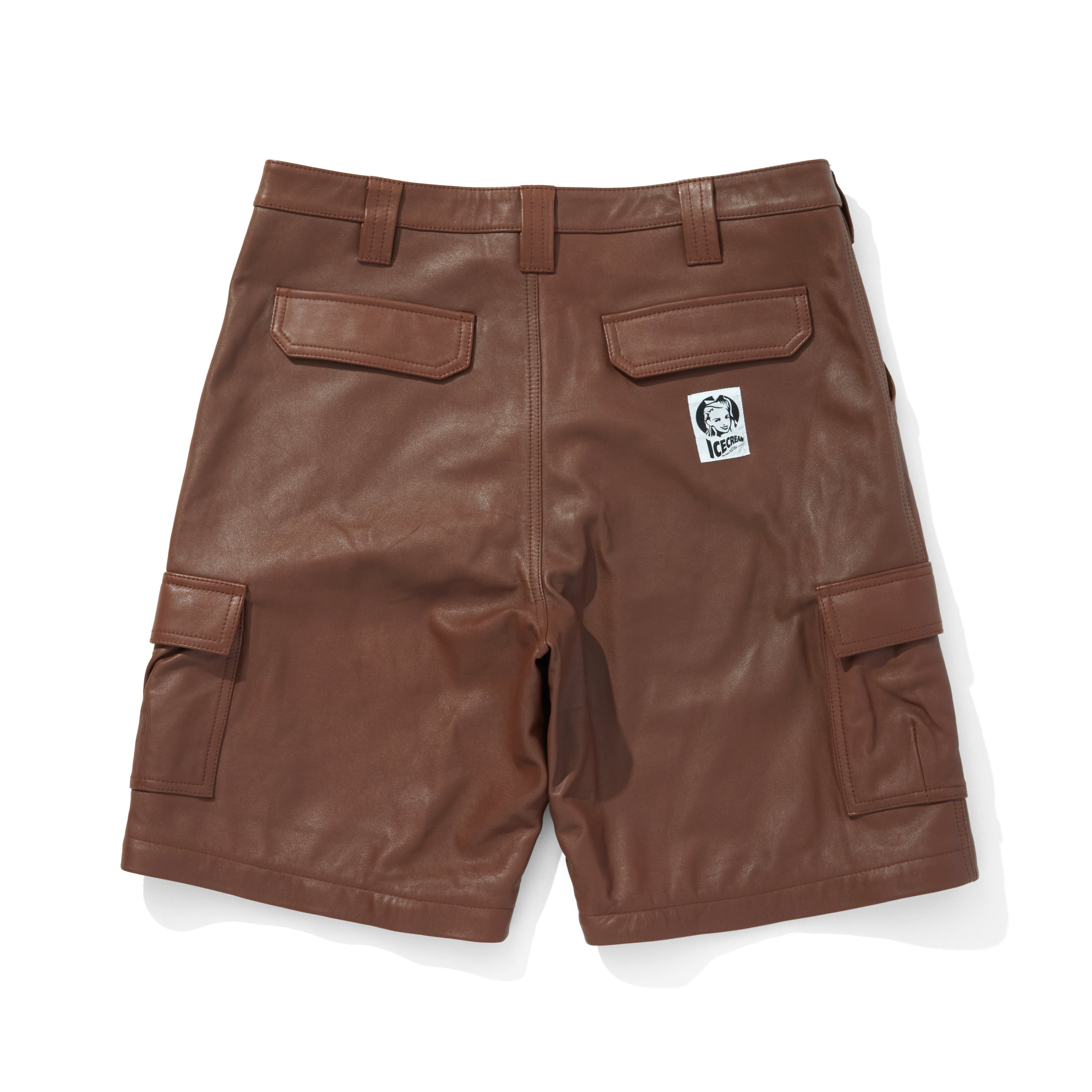 Load image into Gallery viewer, APPLIQUE LOGO LEATHER 2WAY CARGO PANTS
