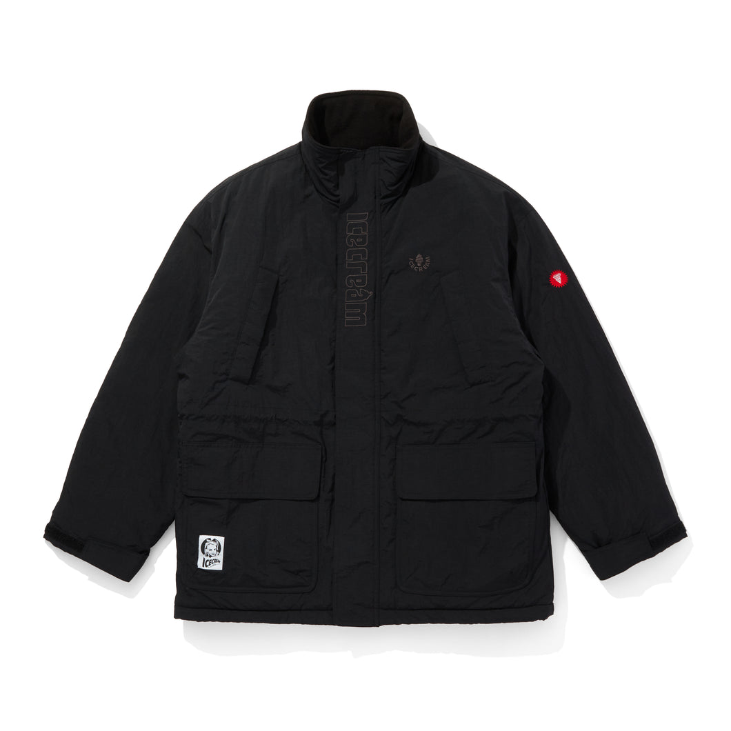 EMBROIDERED LOGO NYLON COAT