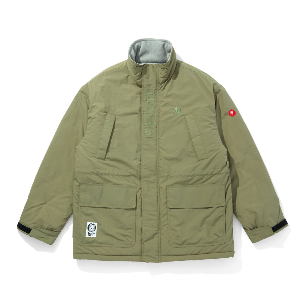 EMBROIDERED LOGO NYLON COAT