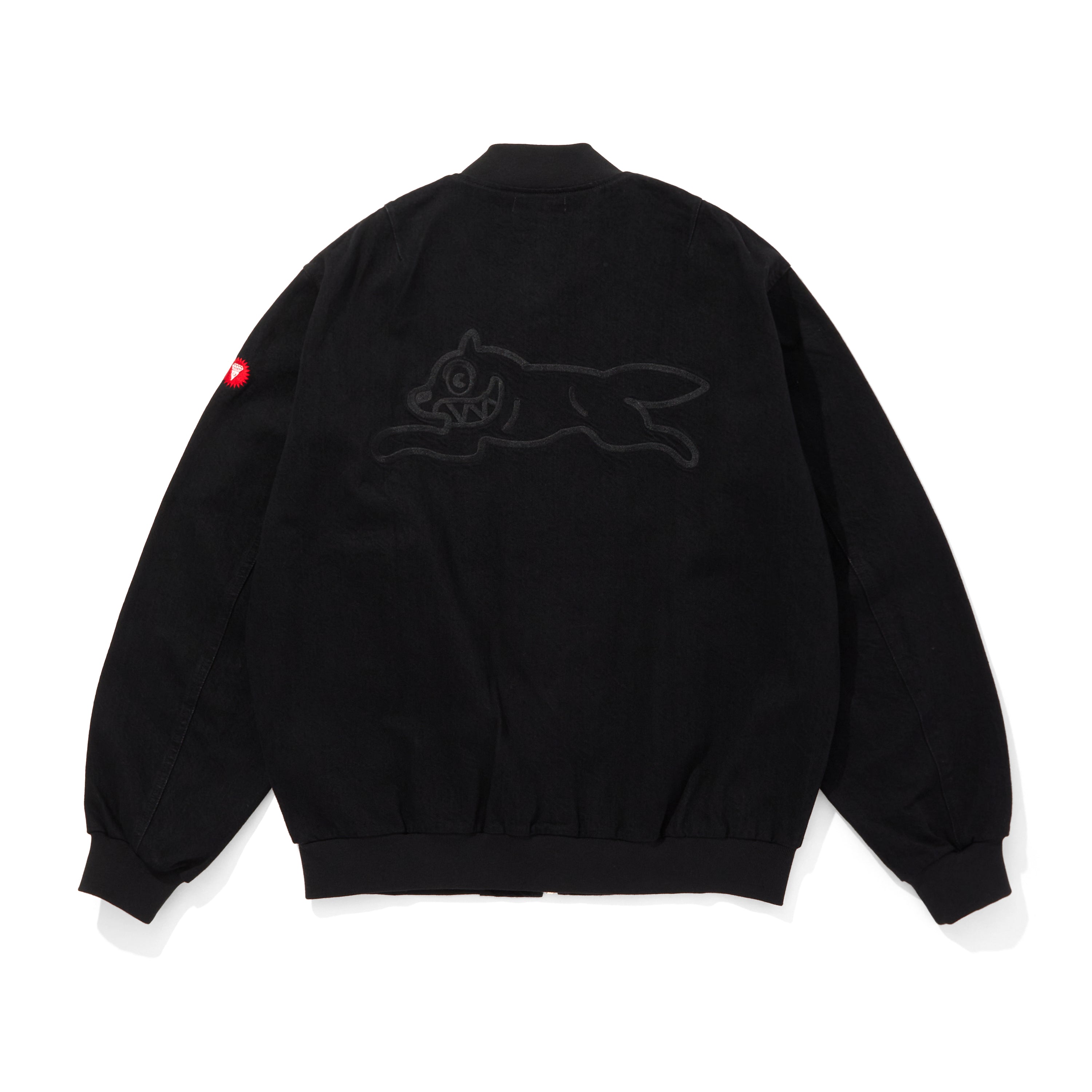 Load image into Gallery viewer, EMBROIDERED LOGO WASHED DENIM ZIP UP JACKET
