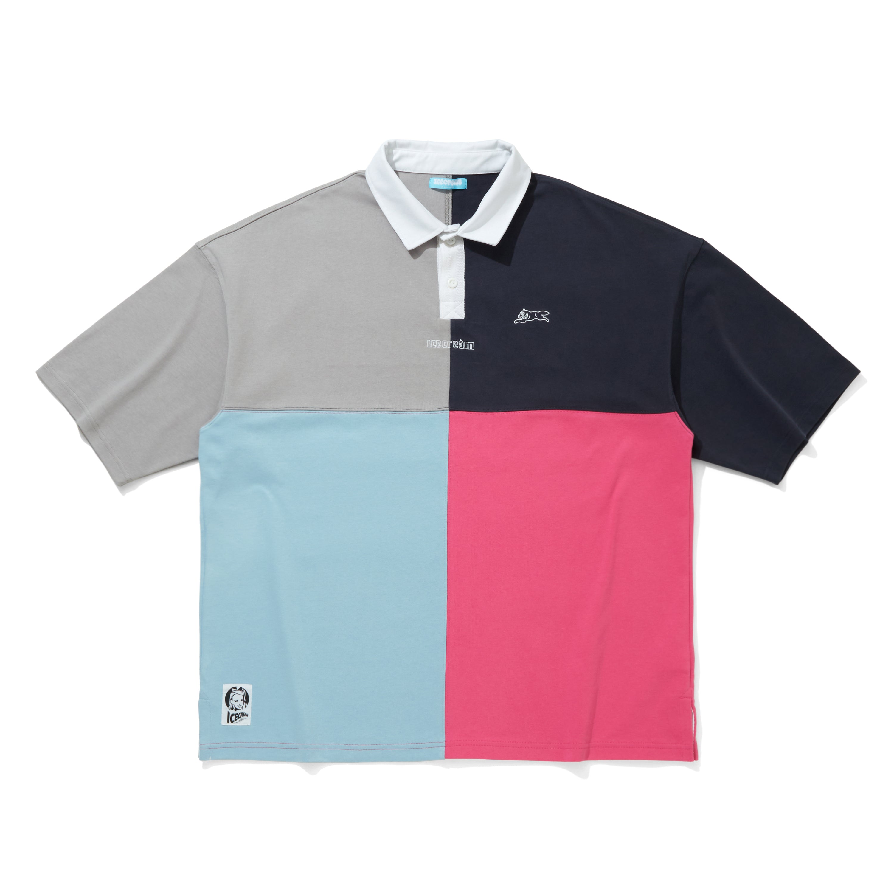 画像をギャラリービューアに読み込む, Oversize Embroidery Logo Crazy Rugby Shirt

