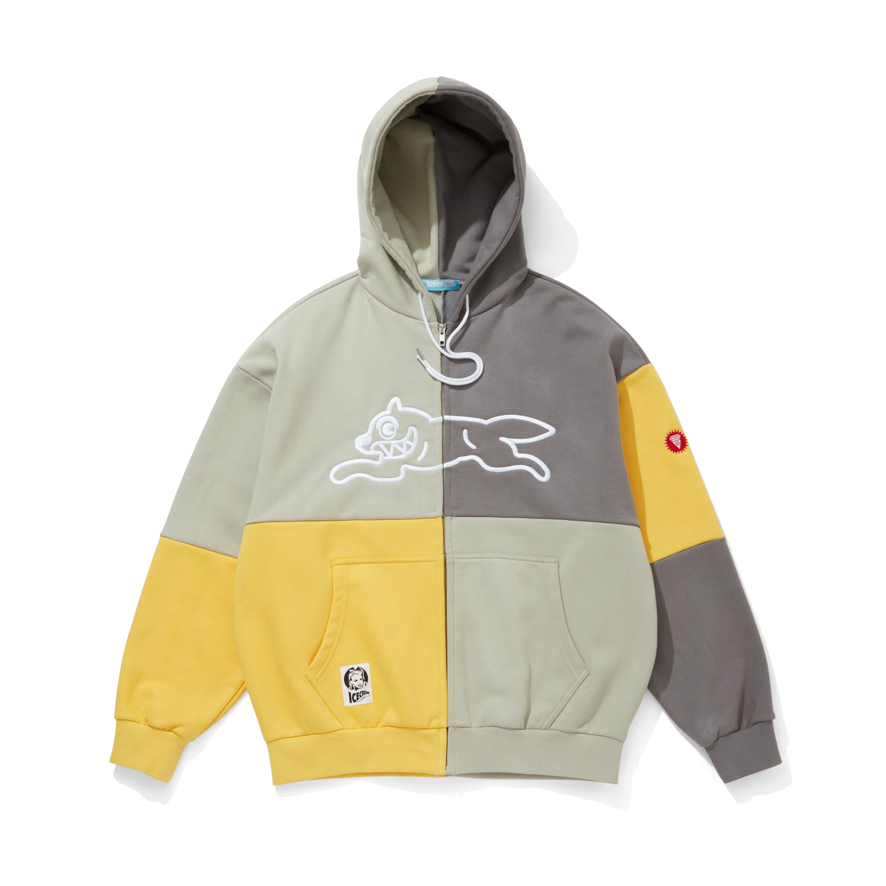 画像をギャラリービューアに読み込む, Embridery Logo crazy Cotton Zip Up Hoodie
