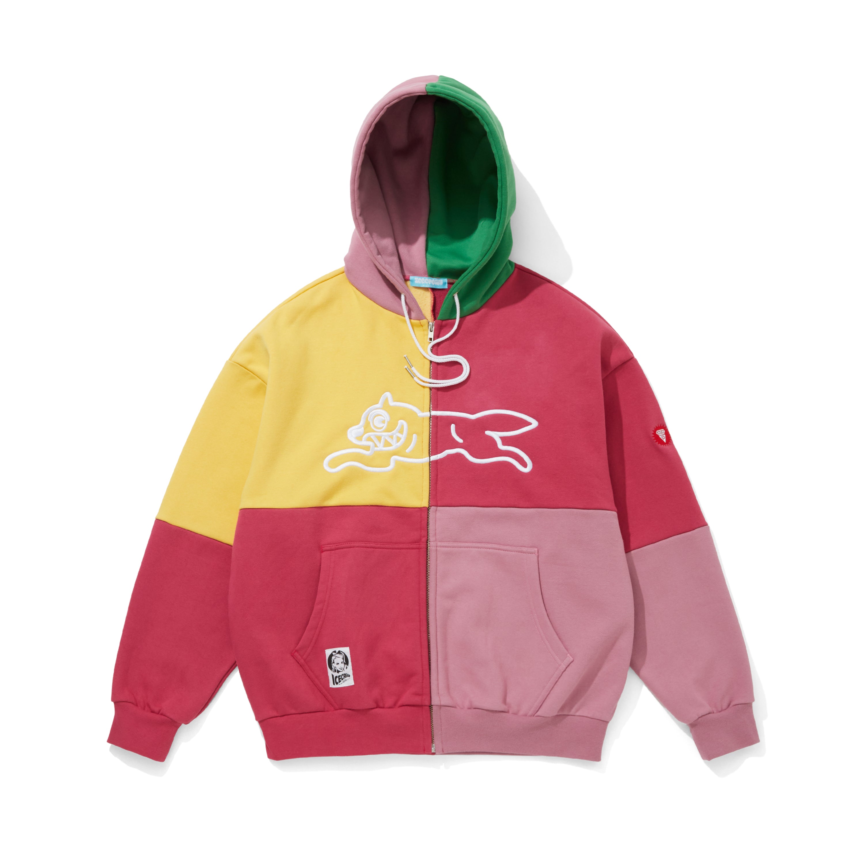 画像をギャラリービューアに読み込む, Embridery Logo crazy Cotton Zip Up Hoodie
